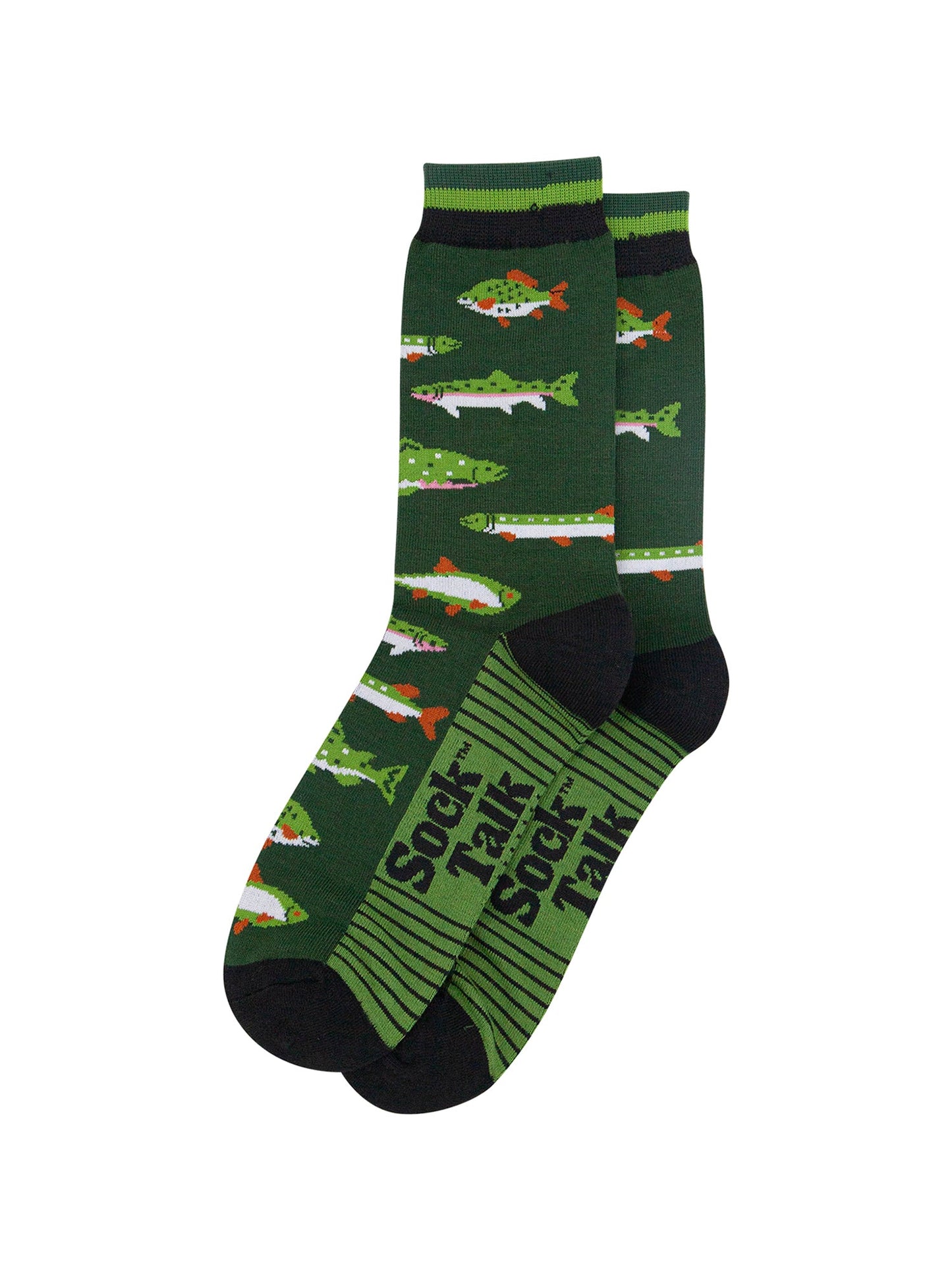 River-Fishing-Bamboo-Socks-in-Green-Mannequin-Lying-Flat