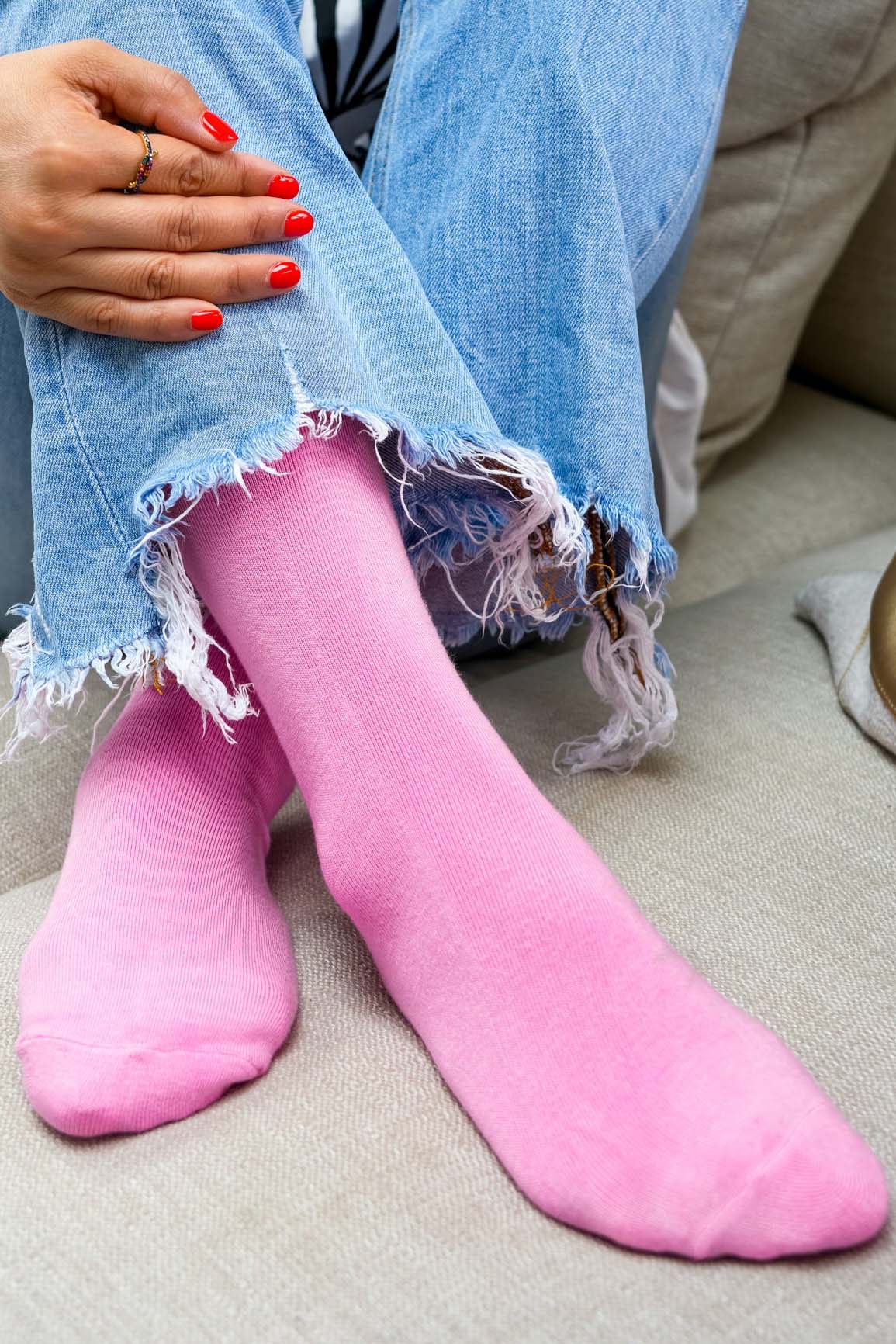light-pink-solid-bamboo-socks