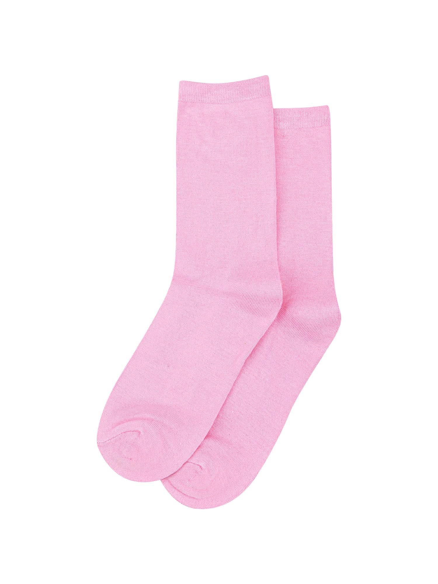 plain pink bamboo ankle socks