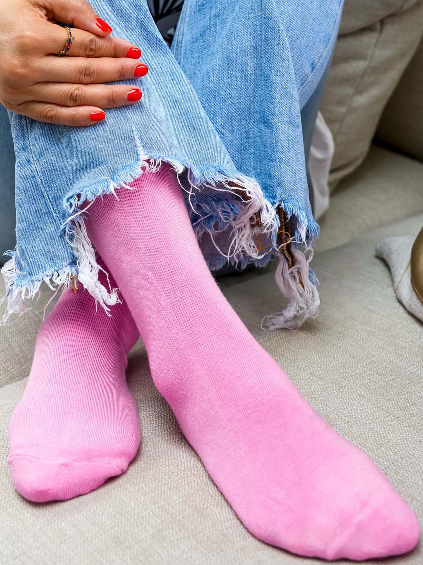 light-pink-solid-bamboo-socks