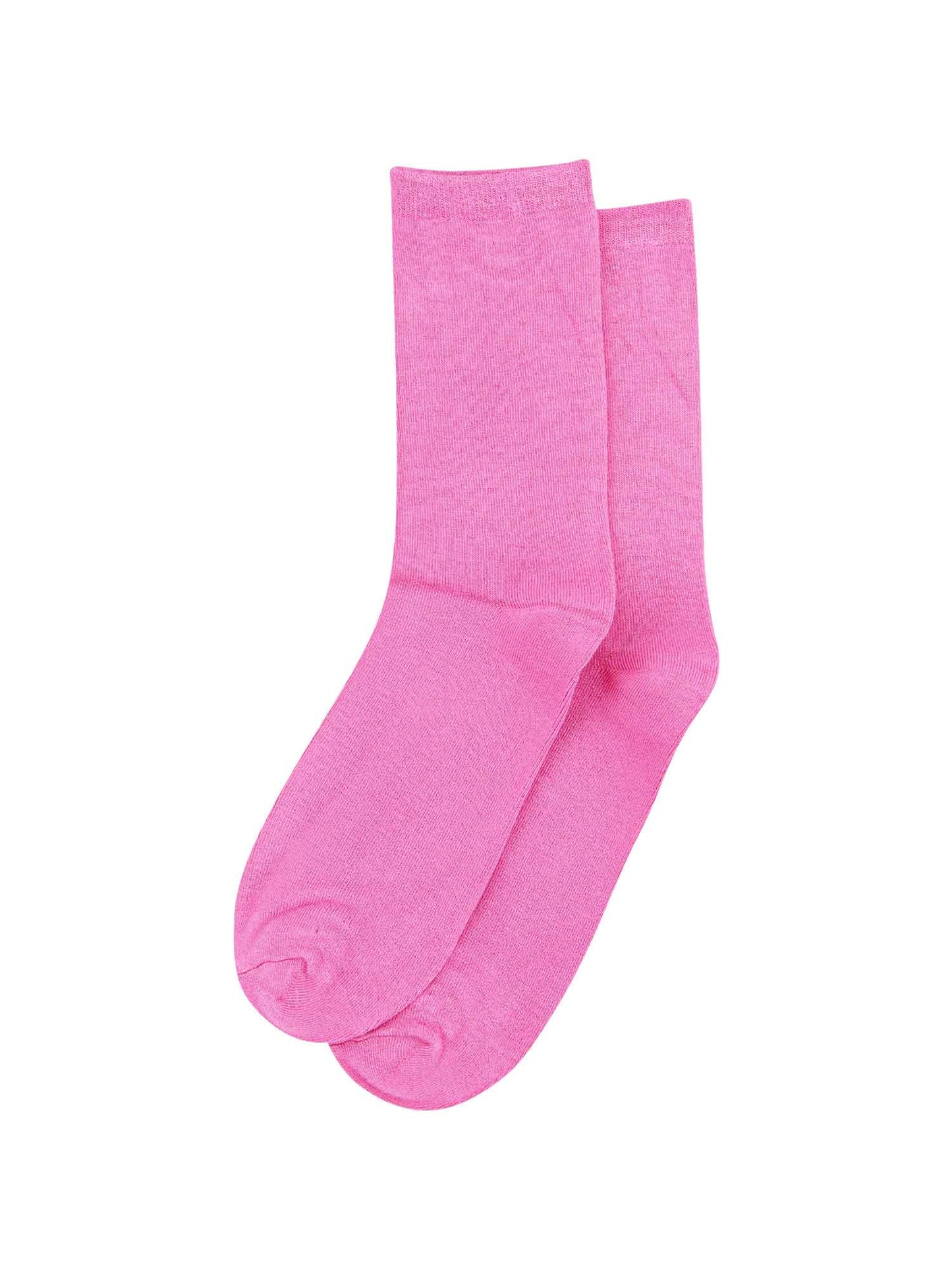 womens plain hot pink bamboo ankle socks