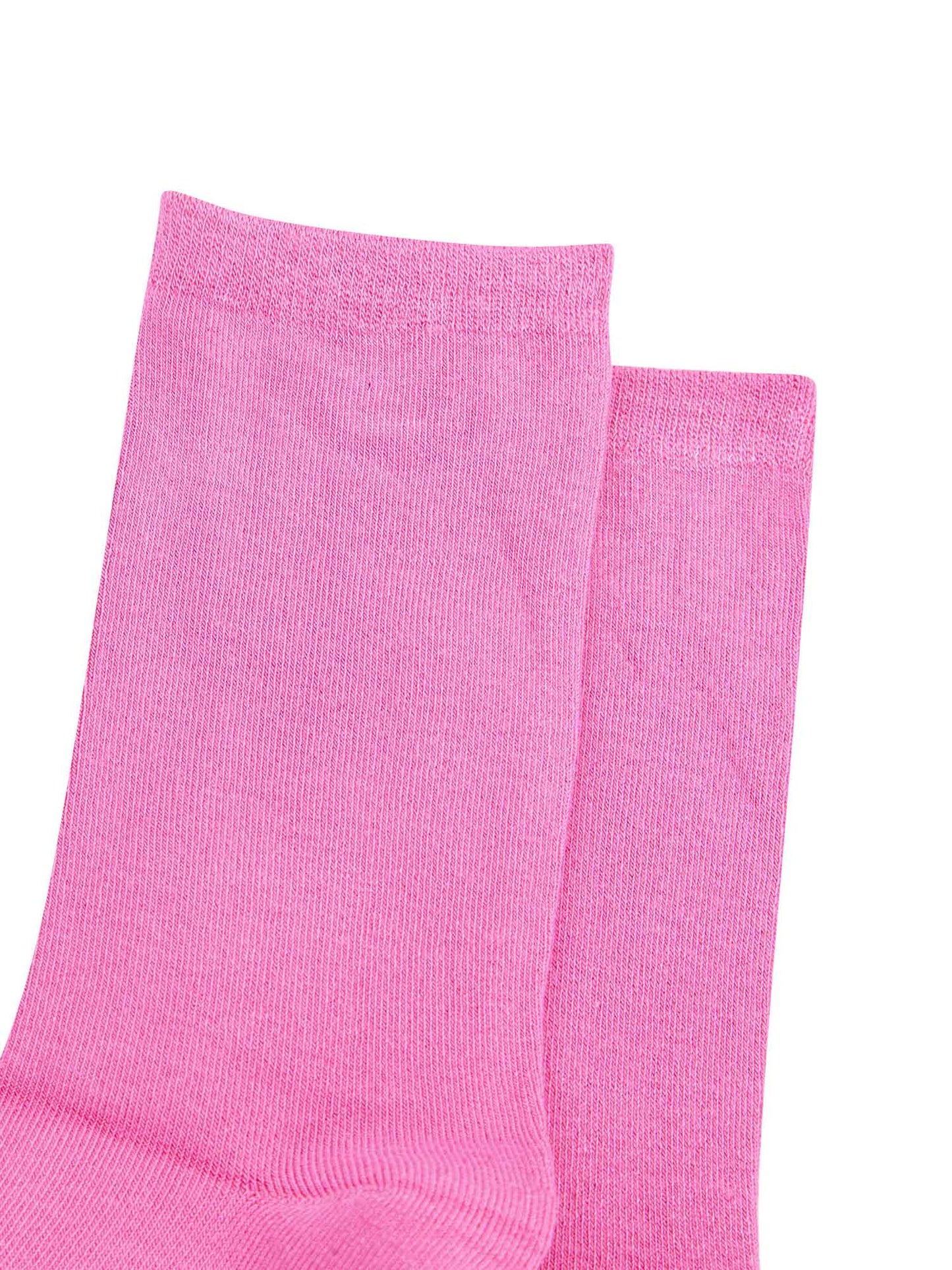 womens plain hot pink bamboo ankle socks