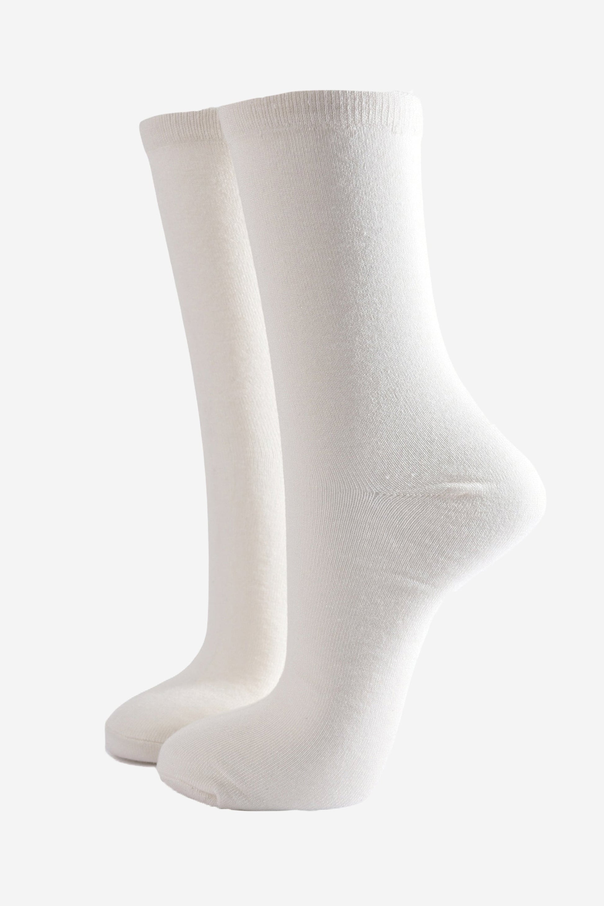 womens plain white bamboo ankle socks