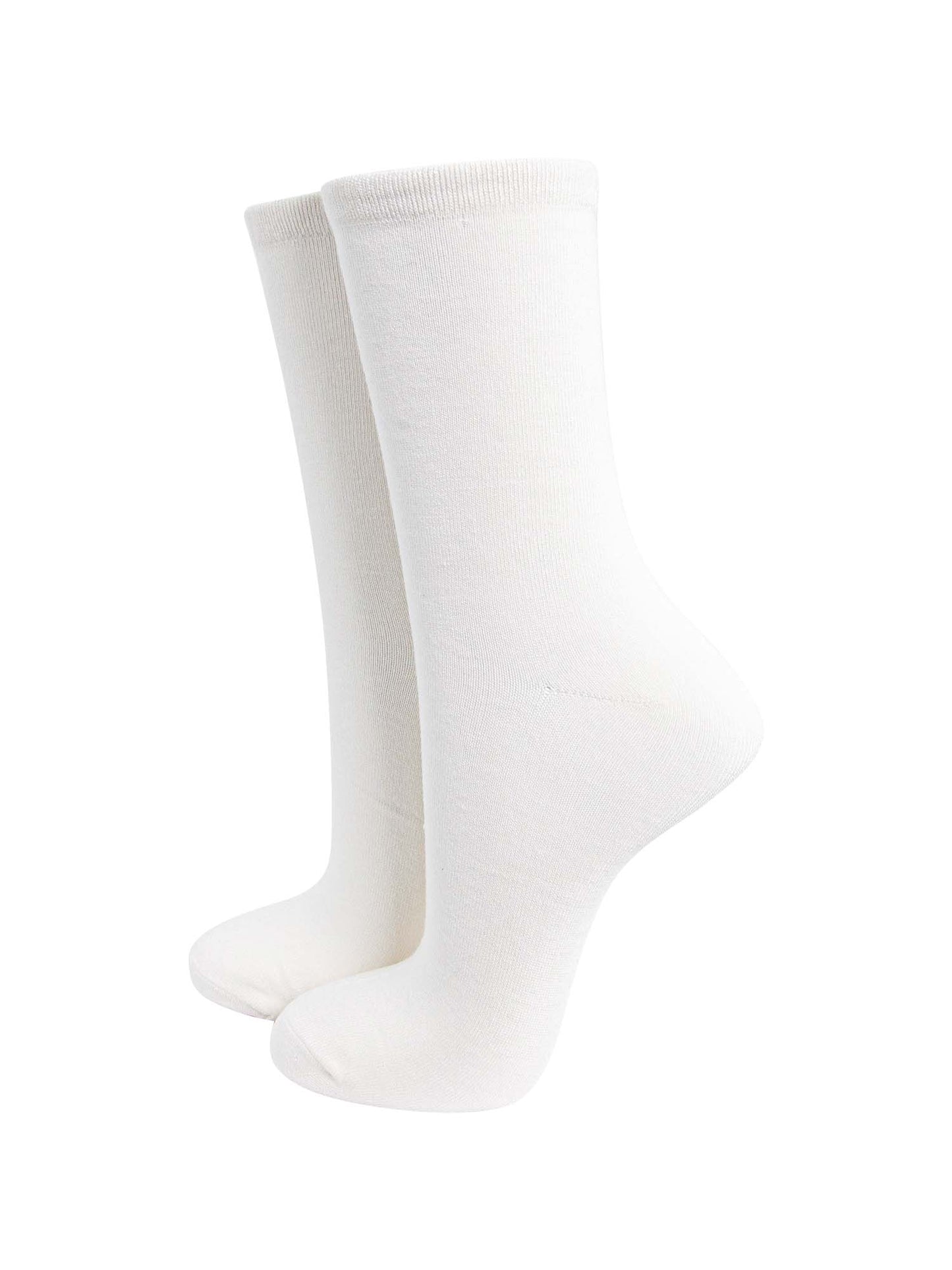womens plain white bamboo ankle socks
