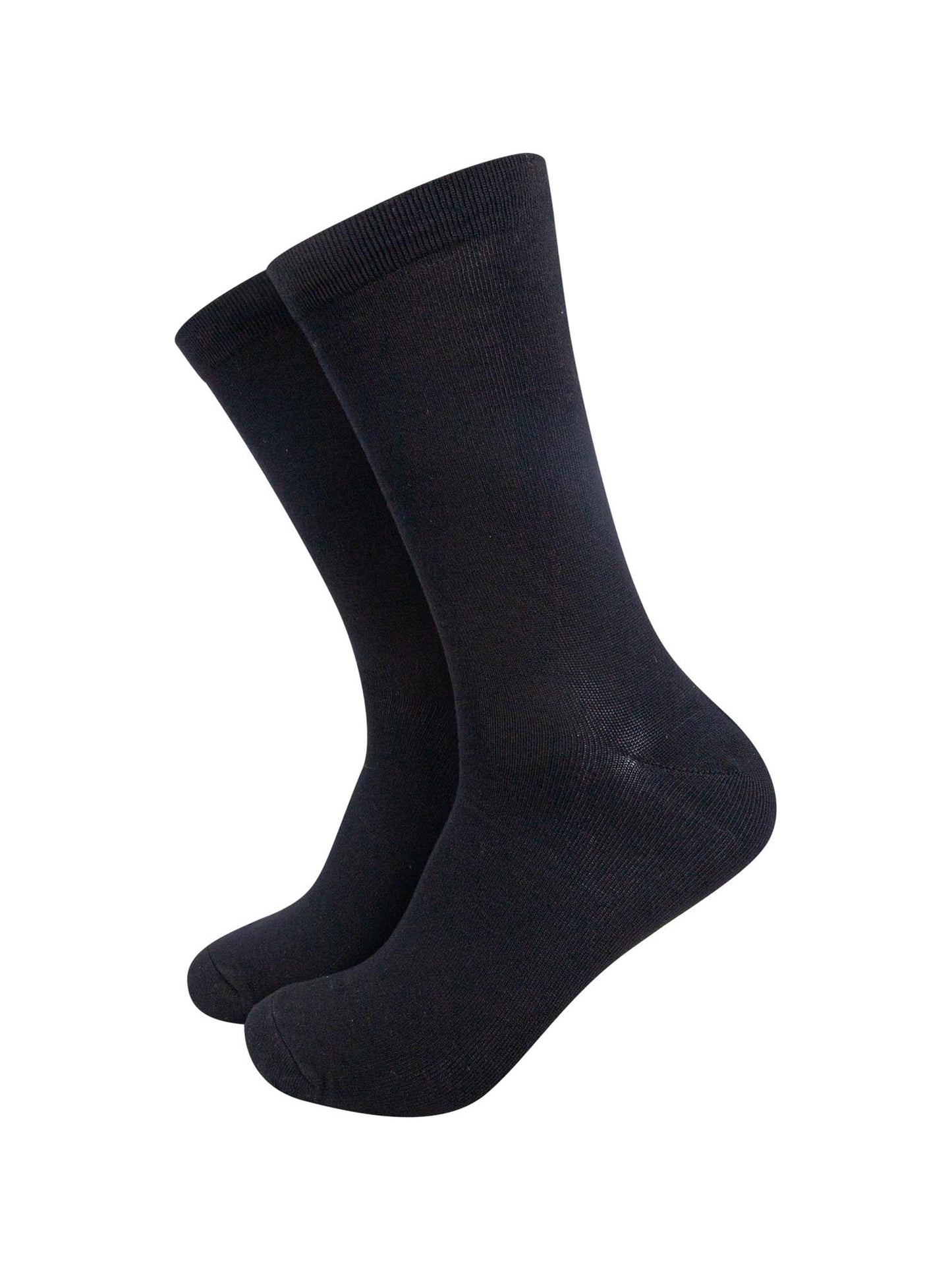 mens plain black bamboo socks