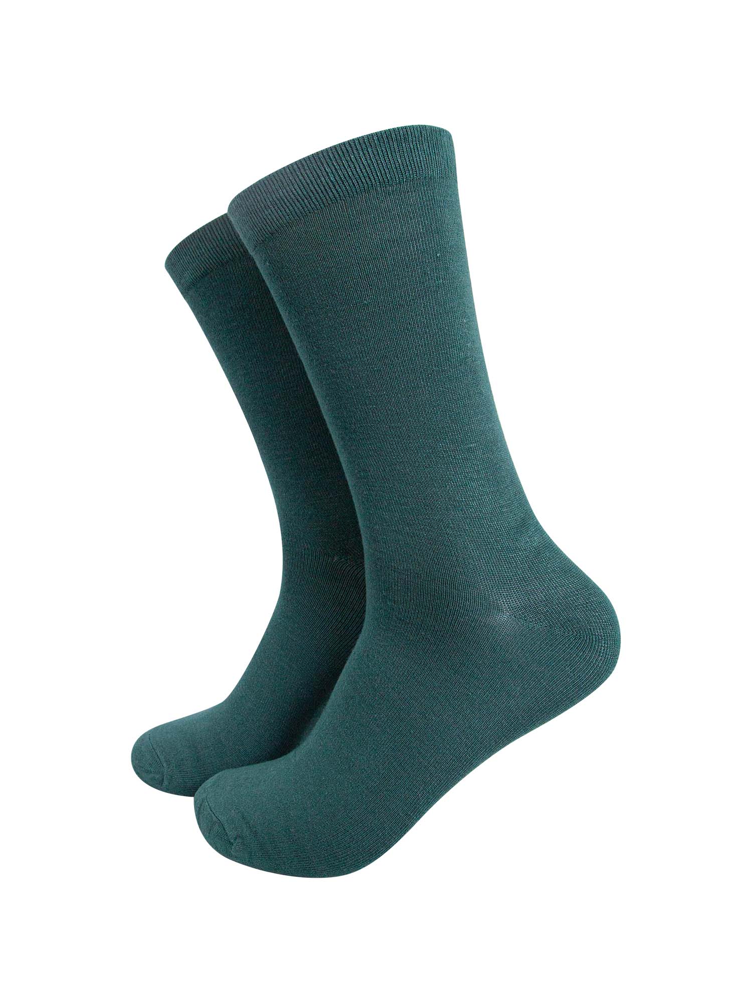 mens plain green bamboo socks