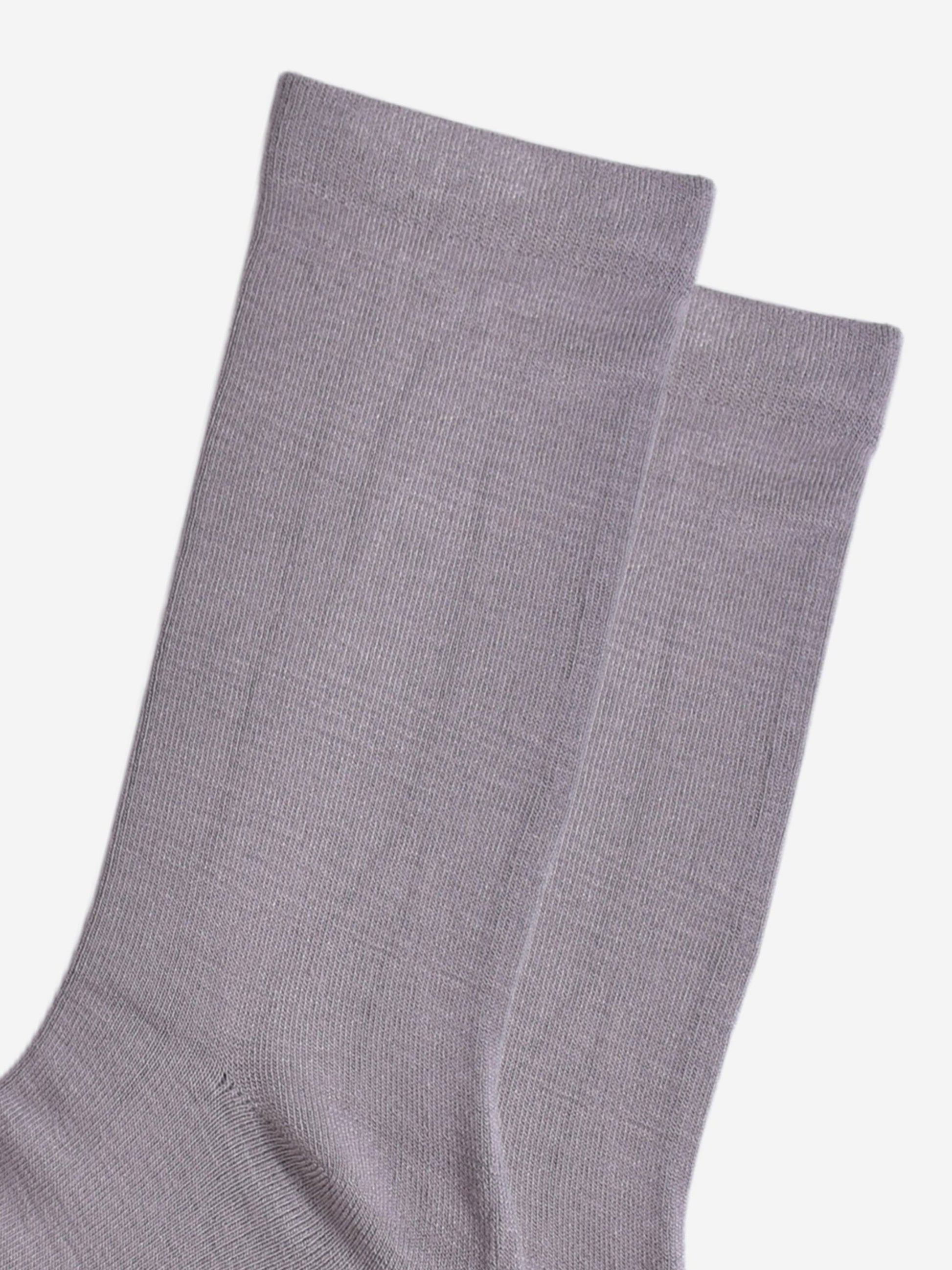close up of the plain grey socks
