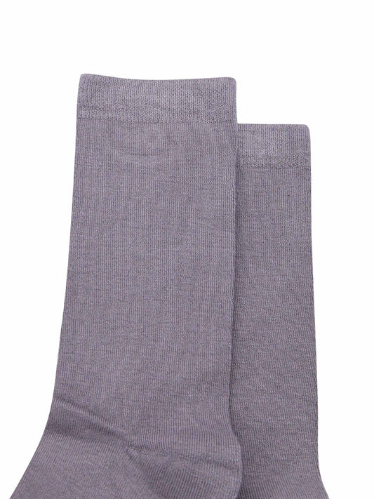 close up of the plain grey socks