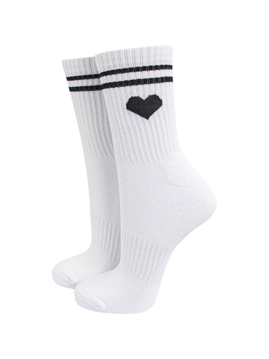 womens-sporty-socks-white-heart-black-stripes
