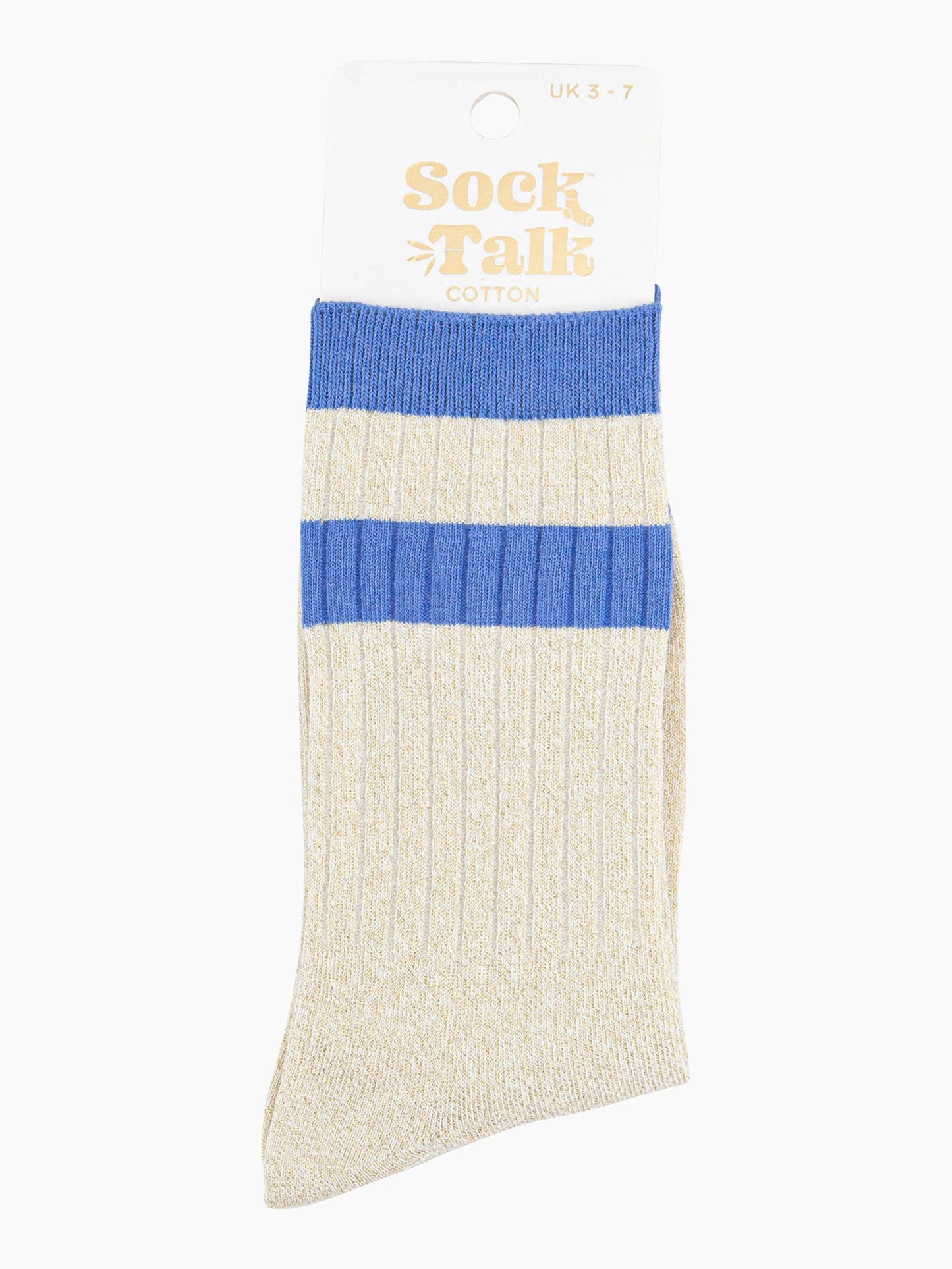 womens-glitter-socks-cream-denim-blue-striped-cuff-in-sock-talk-packaging-uk-size-3-7