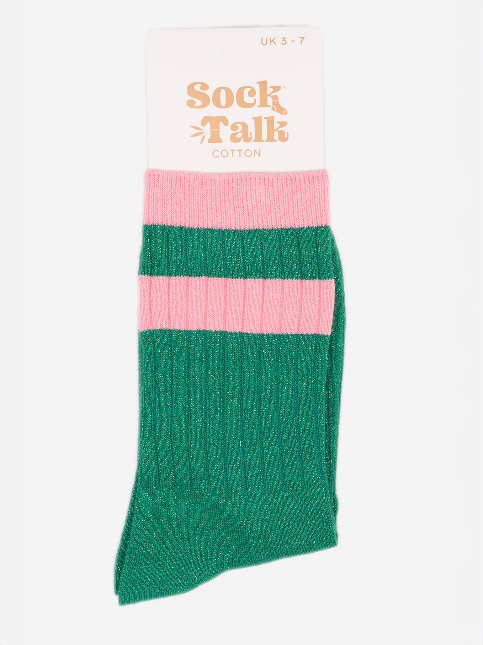 womens-glitter-socks-green-pink-striped-cuff-in-sock-talk-packaging-uk-size-3-7