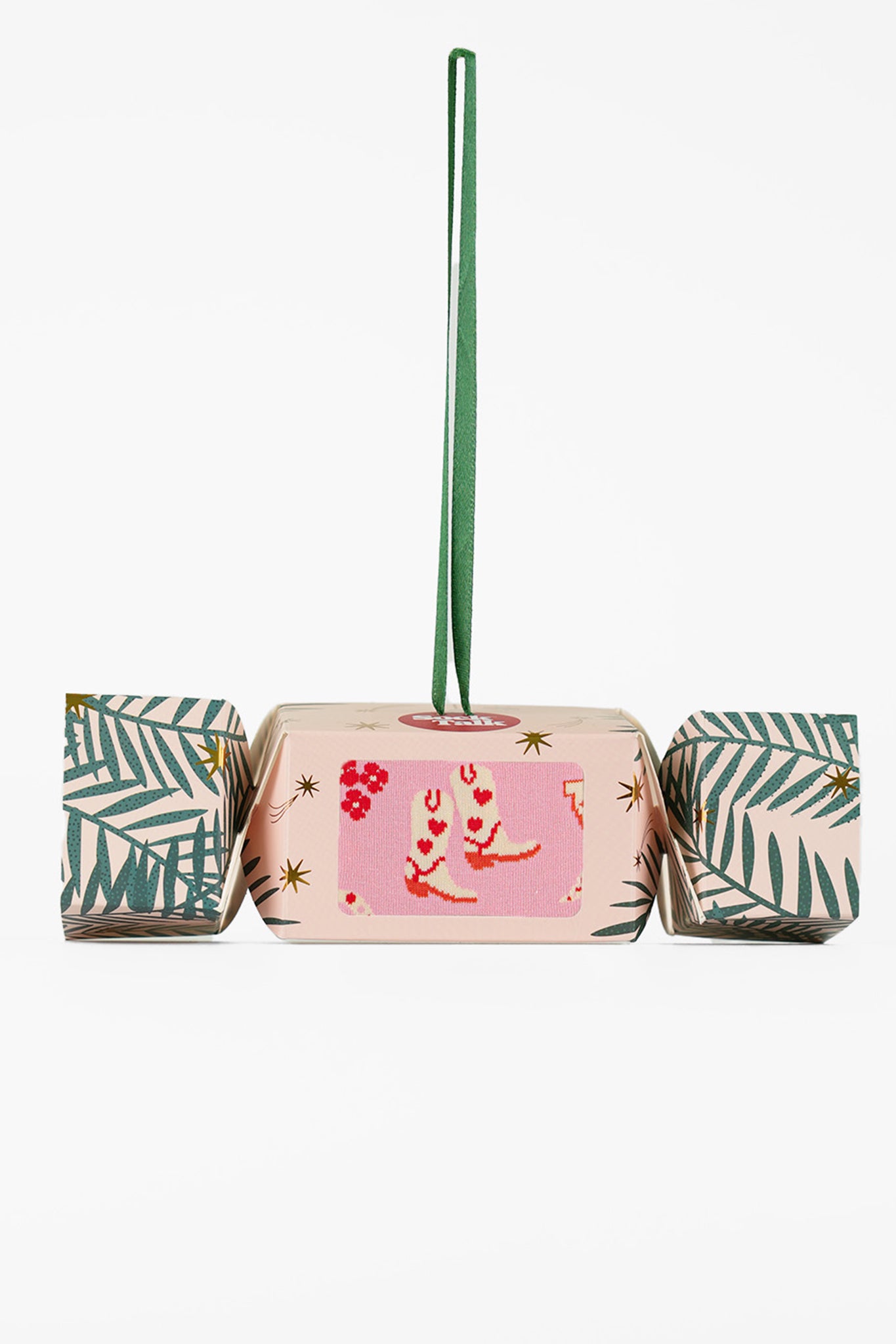 Cowboy Boot Snakes Bamboo Socks in a Christmas Cracker Gift Box