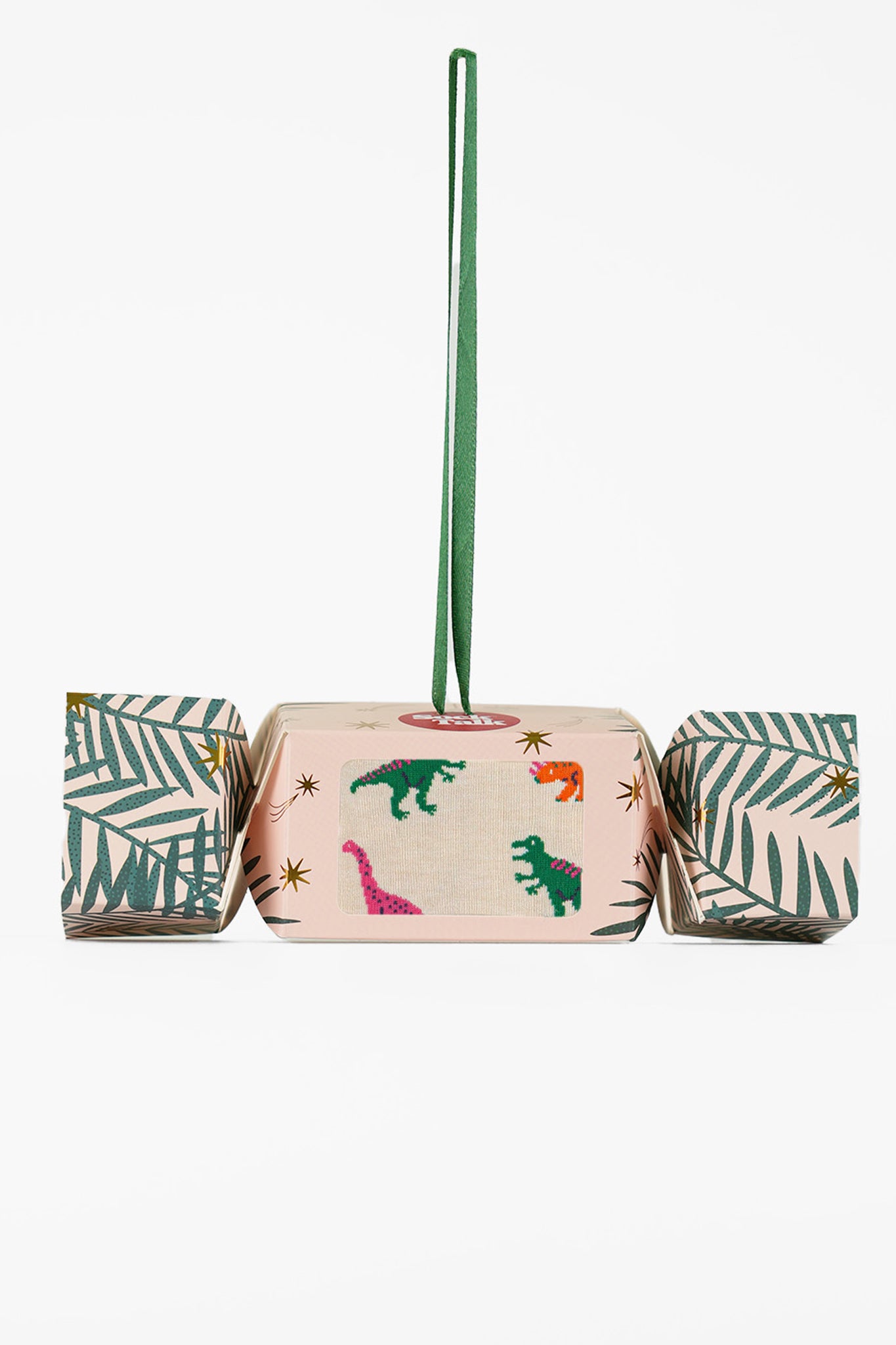 Dinosaur Bamboo Socks in a Christmas Cracker Gift Box