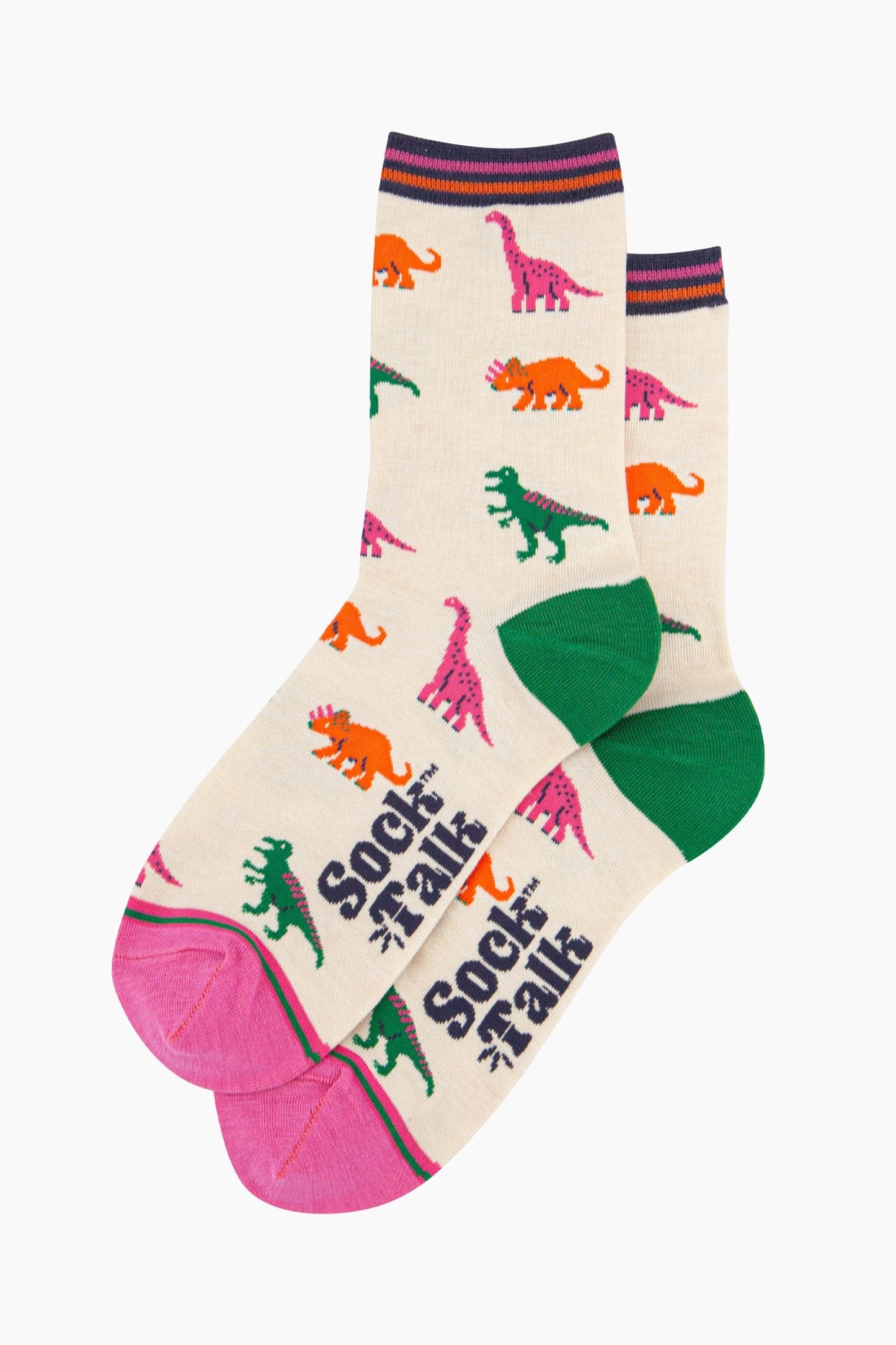 Dinosaur Bamboo Socks in a Christmas Cracker Gift Box