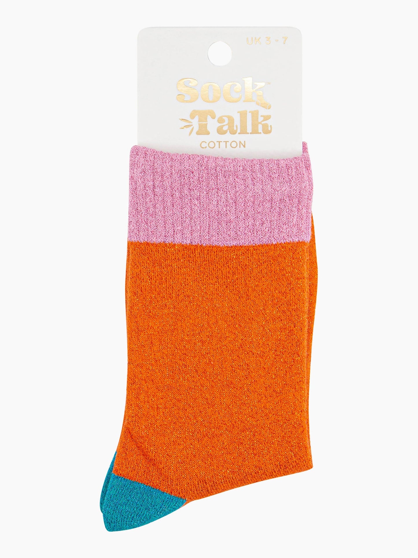 womens-glitter-socks-orange-light-pink-colour-burst-in-sock-talk-packaging-uk-size-3-7