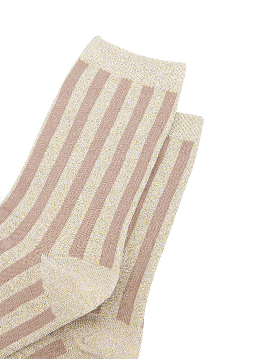 womens-glitter-socks-cream-gold-stripes-close-up-cream-beige-stripes-gold-sparkly-glitter