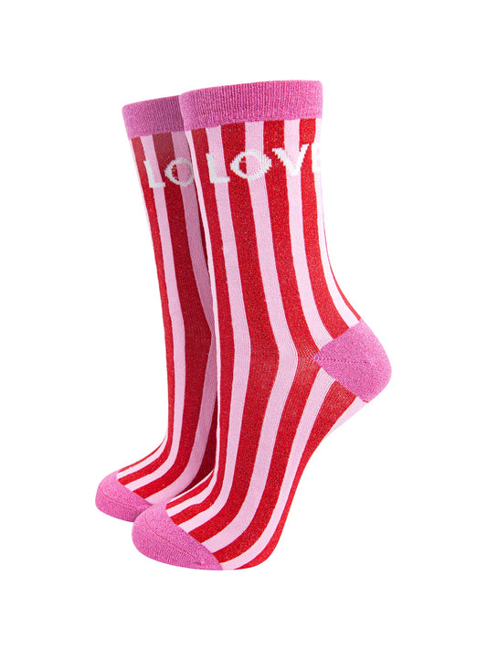 Love-Stripes-Combed-Cotton-Glitter-Socks-in-Red-Pink-mannequin