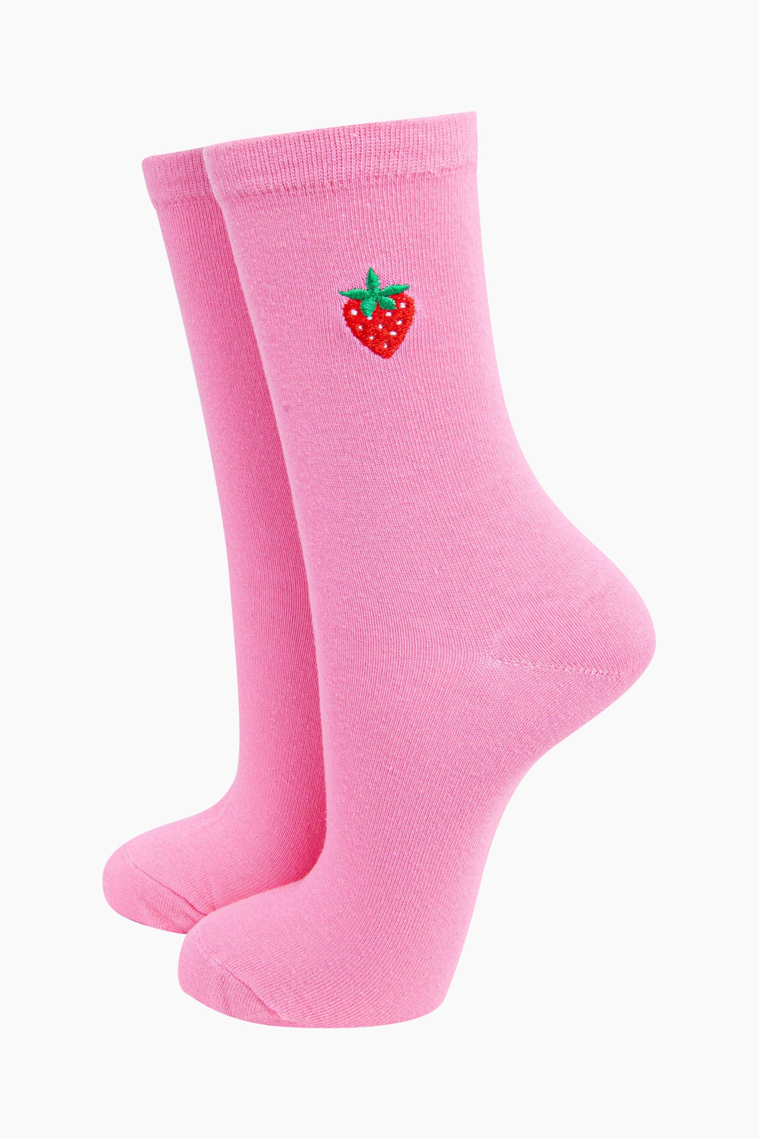 womens-embroidered-socks-pink-strawberry-stitched-embroidery-fruit-on-ankle