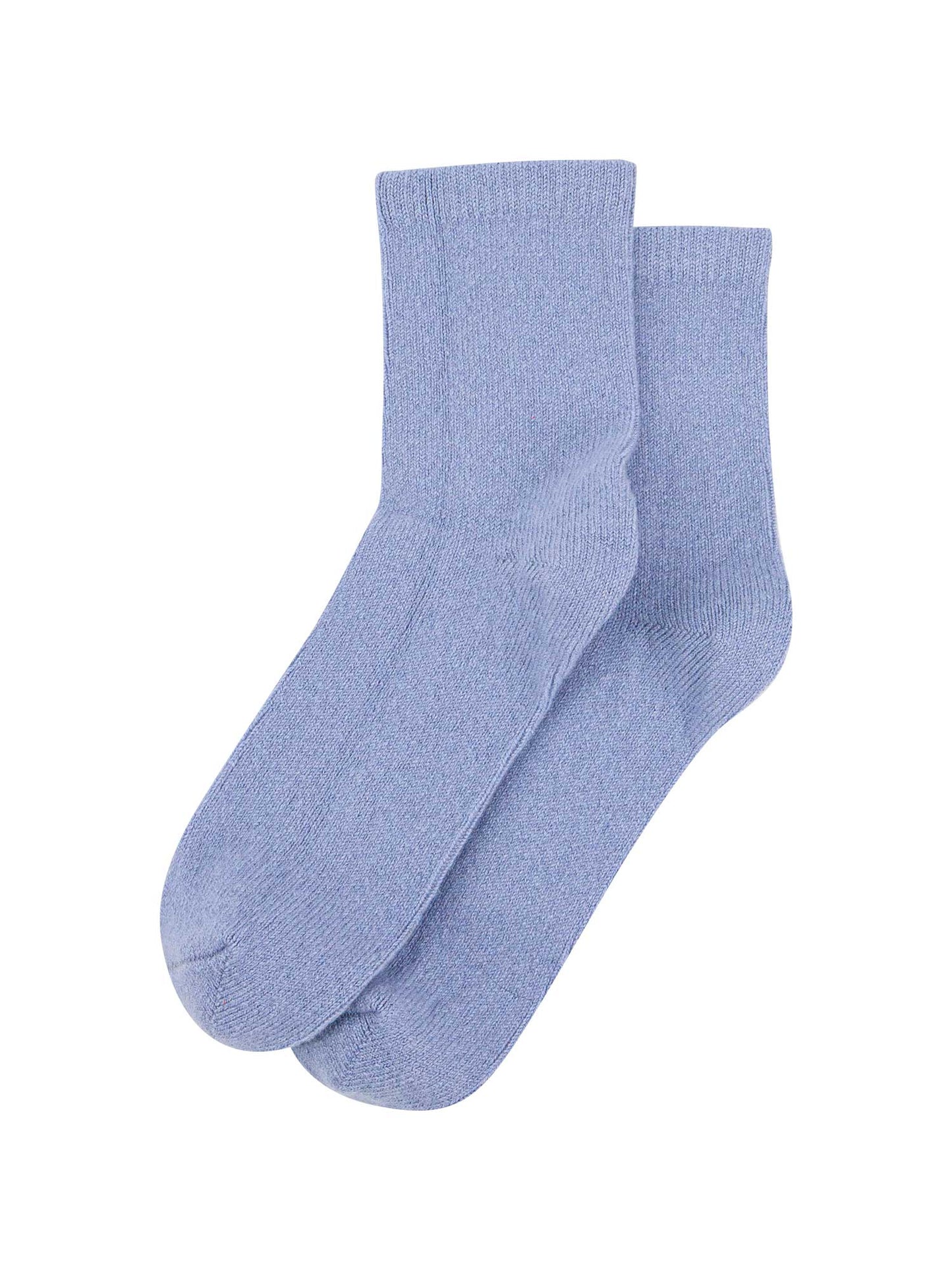 womens-cashmere-socks-ankle-socks-denim-blue-cashmere-laying-flat