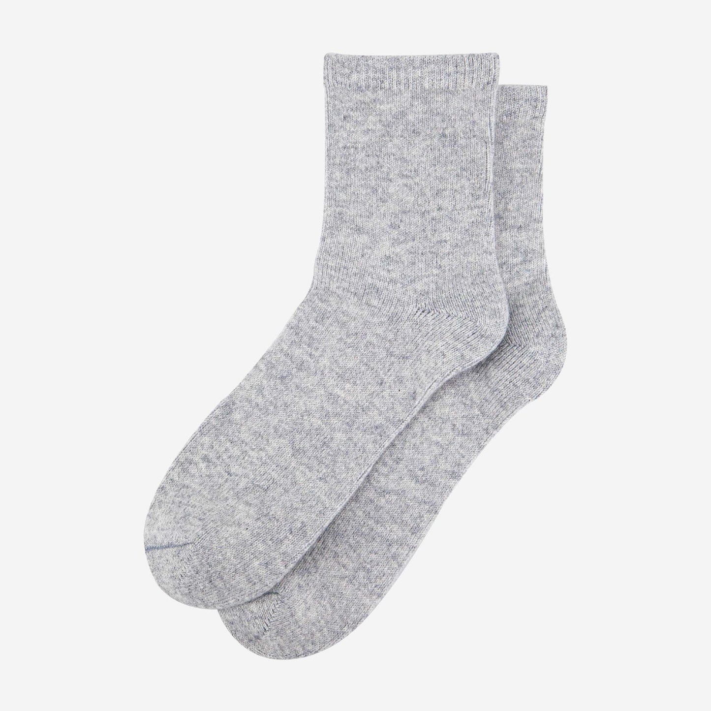 womens-cashmere-socks-ankle-socks-light-grey-cashmere-laying-flat
