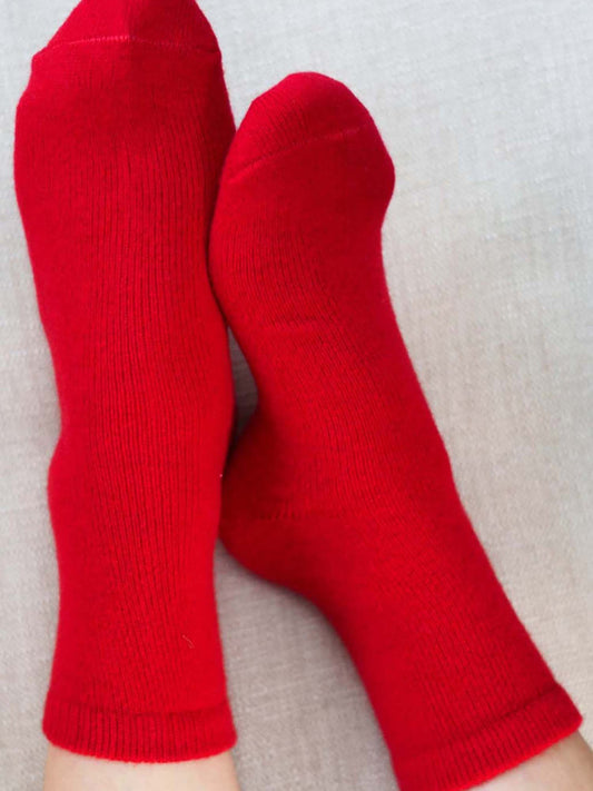 red-solid-cashmere-ankle-socks