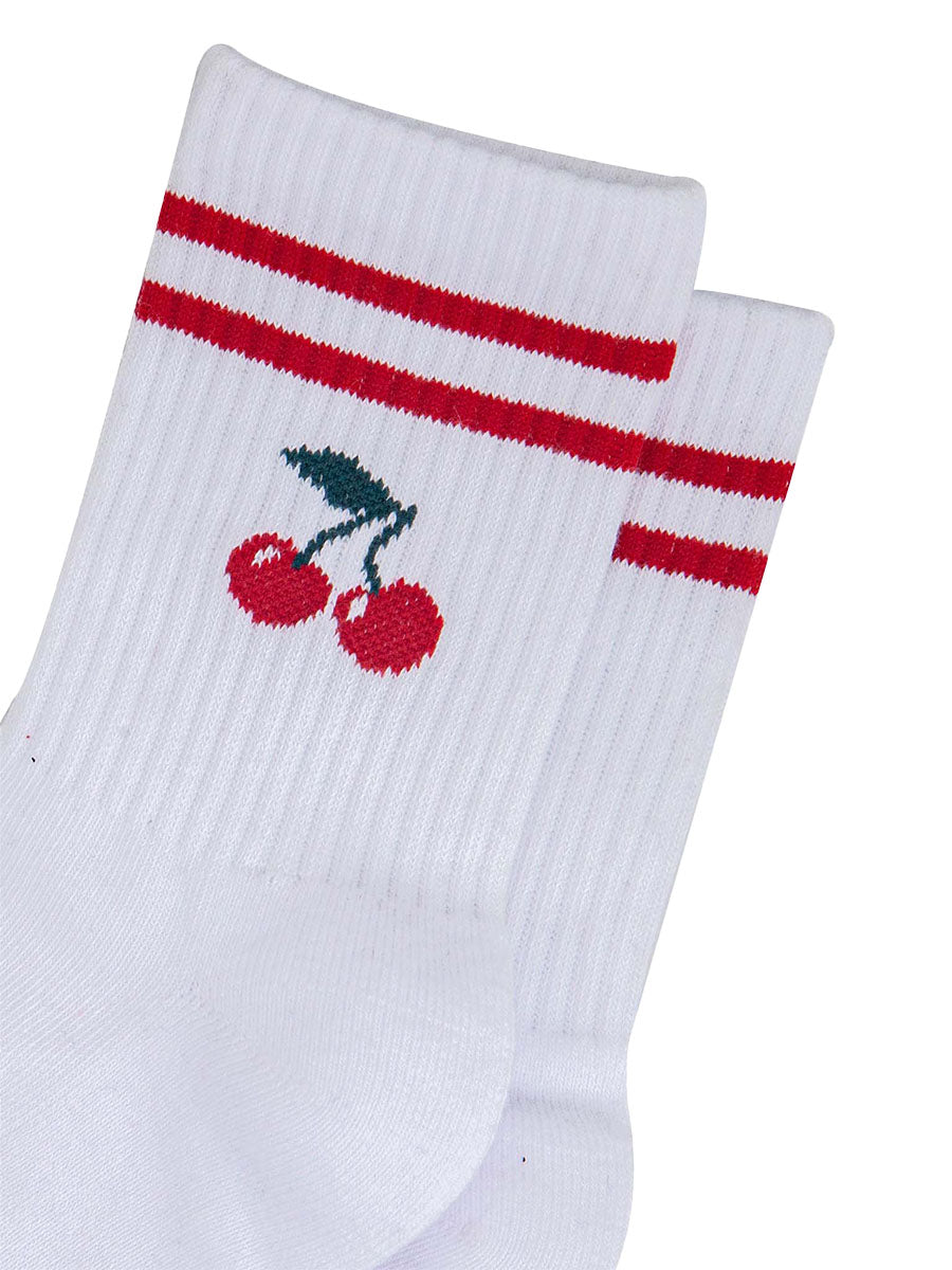 womens-sporty-socks-white-cherries-close-up-ribbed-cotton
