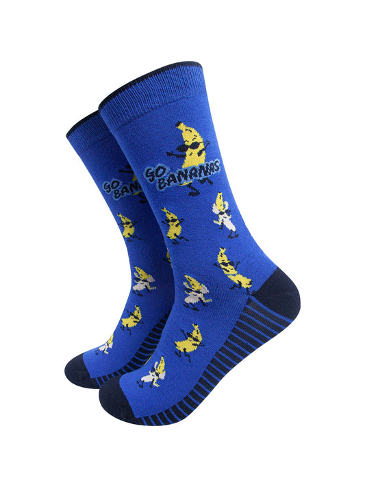 Go-Bananas-Combed-Cotton-Socks-in-Royal-Blue-On-Mannequin