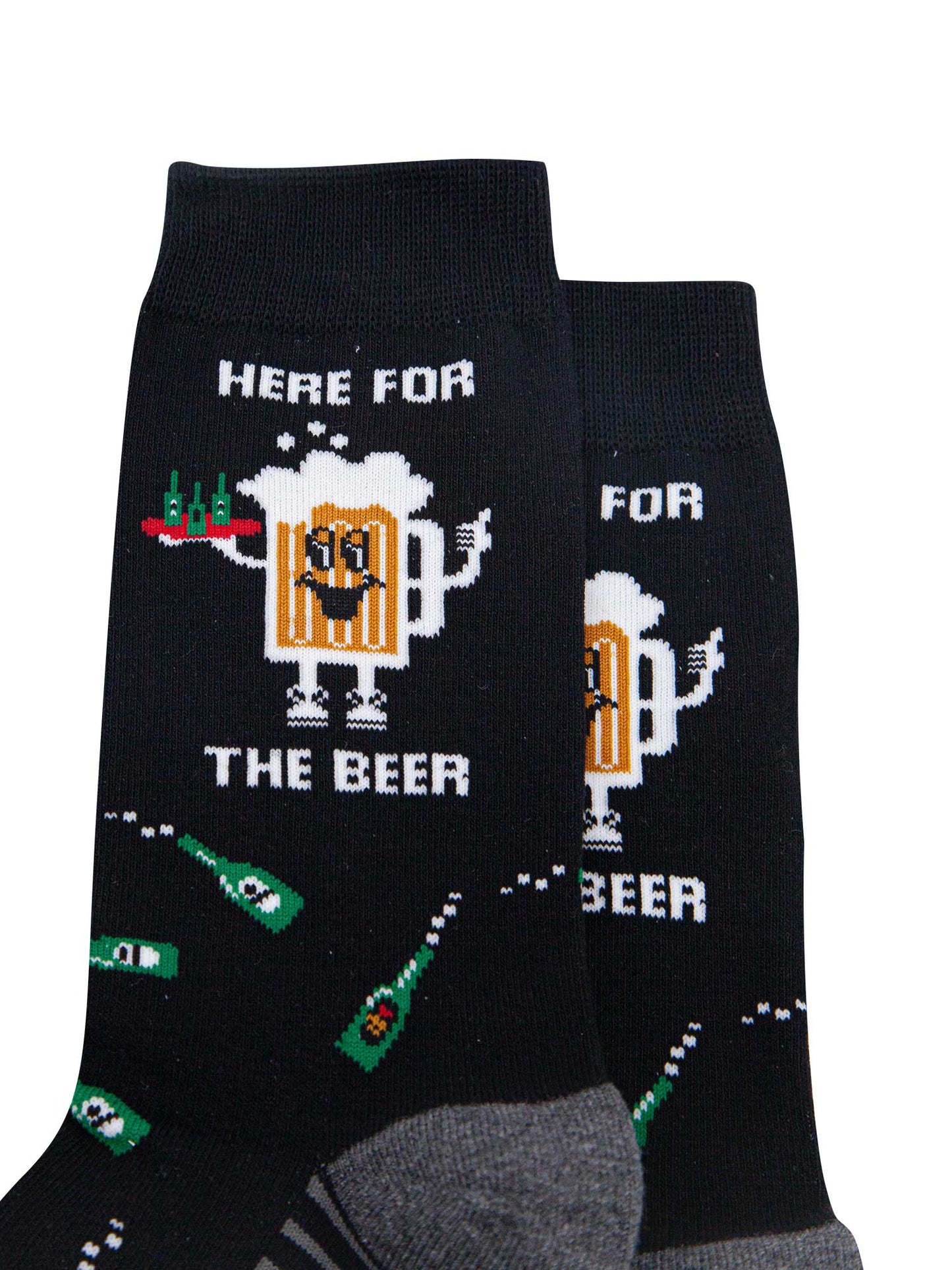 mens-combed-cotton-crew-socks-black-here-for-the-beer-close-up