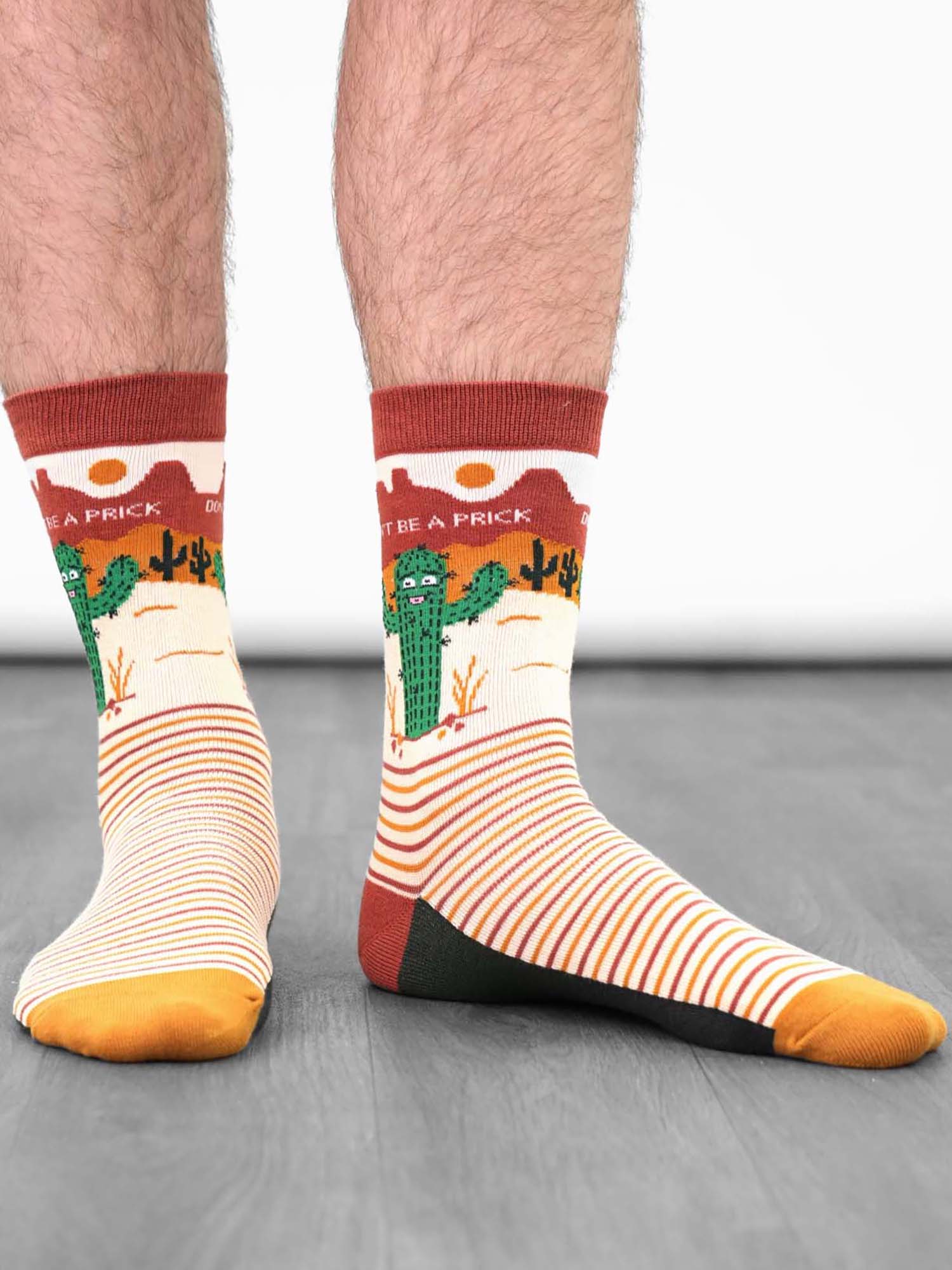 dont-be-a-prick-print-combed-cotton-socks-in-neutral