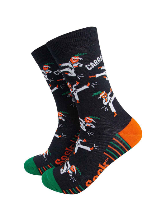 Carrate Combed Cotton Socks in Black