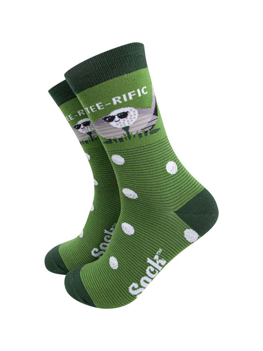 mens-combed-cotton-crew-socks-green-teerific-golf-funny