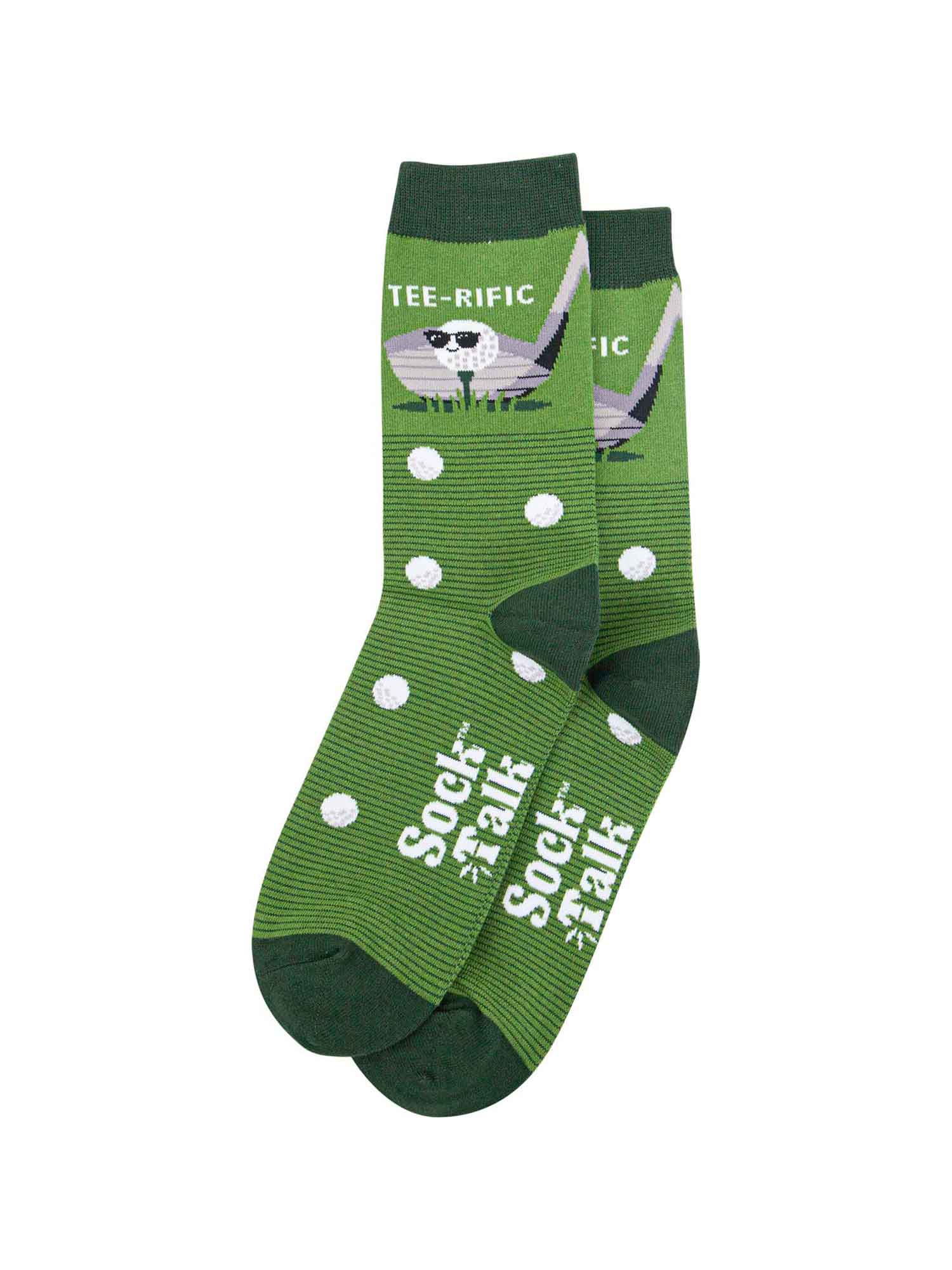 mens-combed-cotton-crew-socks-green-teerific-golf-laying-flat