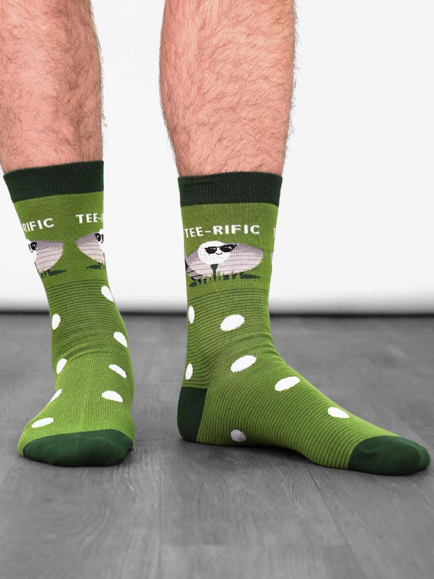teeriffic-golf-print-combed-cotton-socks-in-green