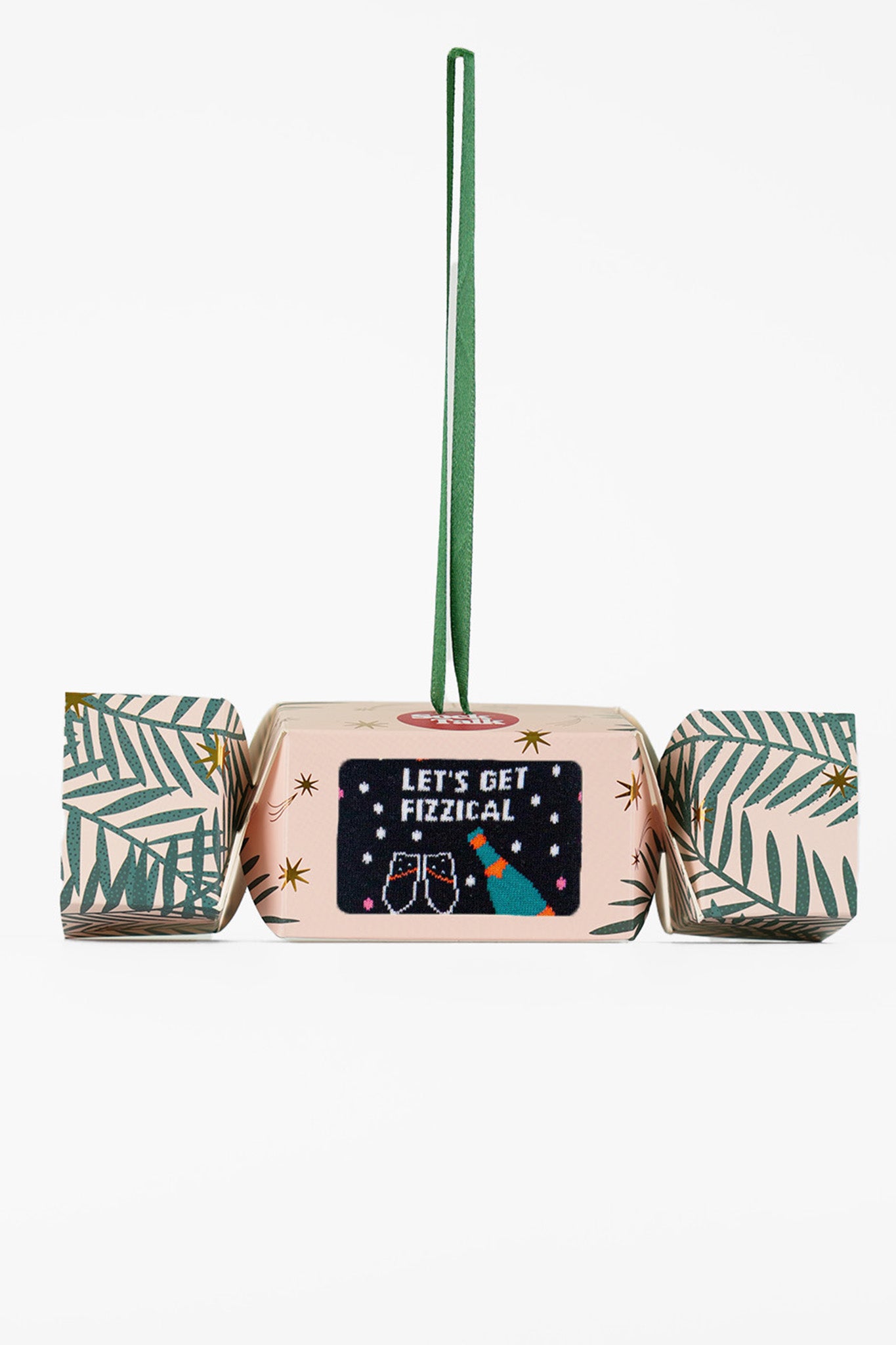 Let's Get Fizzical Combed Cotton Socks in a Christmas Cracker Gift Box