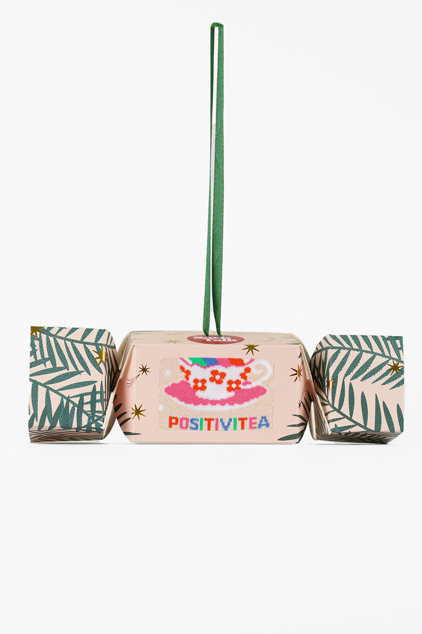 Positivitea Combed Cotton Socks in a Christmas Cracker Gift Box