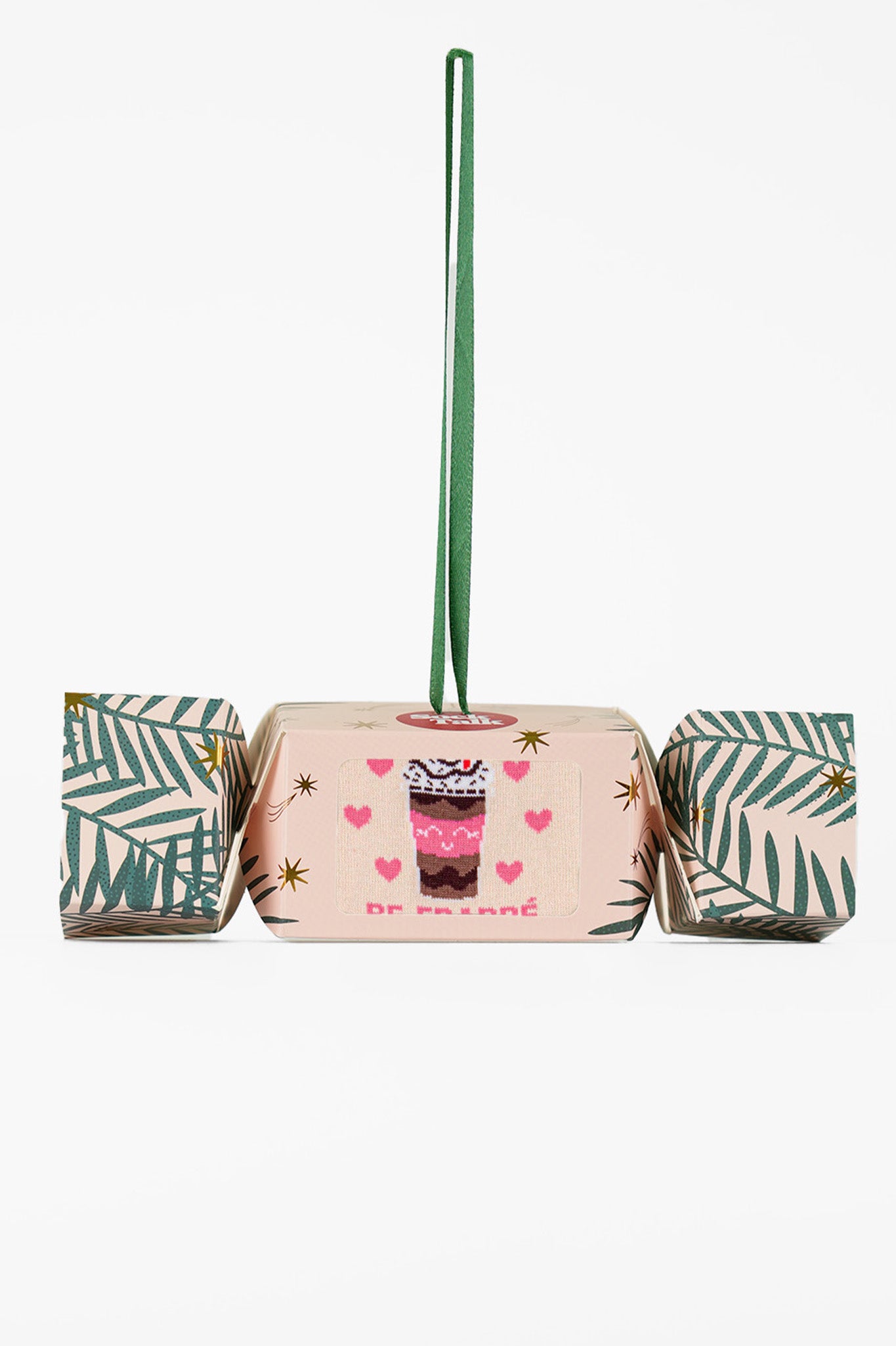 Be Frappe Combed Cotton Ankle Socks in a Christmas Cracker Gift Box