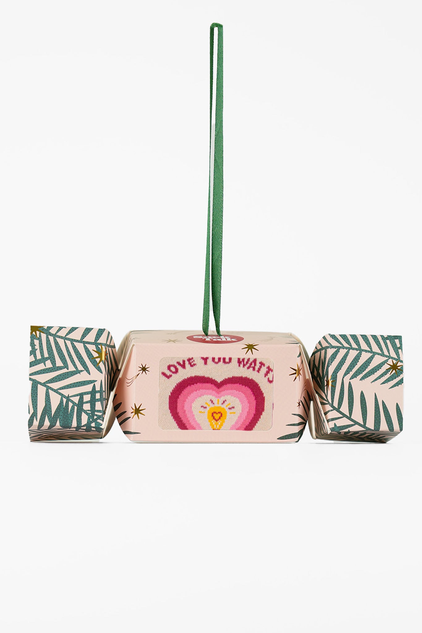 Love You Watts Combed Cotton Socks in a Christmas Cracker Gift Box
