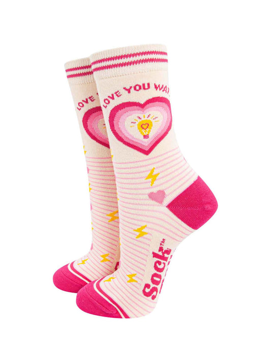 womens-combed-cotton-ankle-socks-cream-pink-love-you-watts-funny
