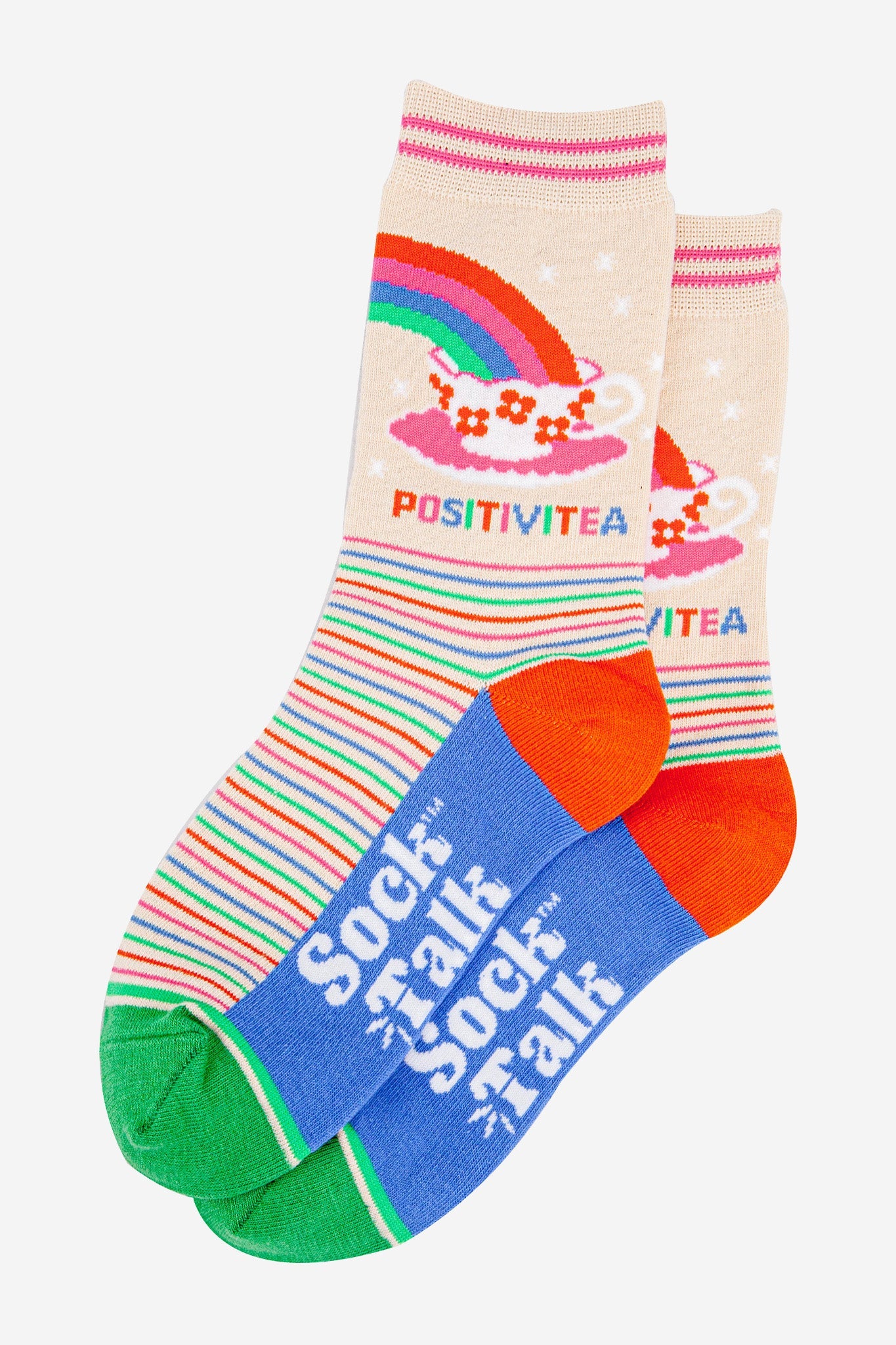 Positivitea Combed Cotton Socks in a Christmas Cracker Gift Box