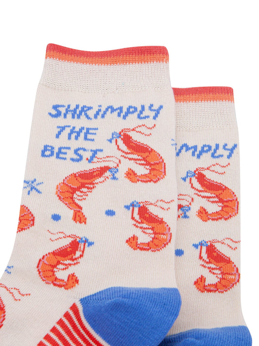 Shrimply-The-Best-Combed-Cotton-Socks-in-White-Close-Up