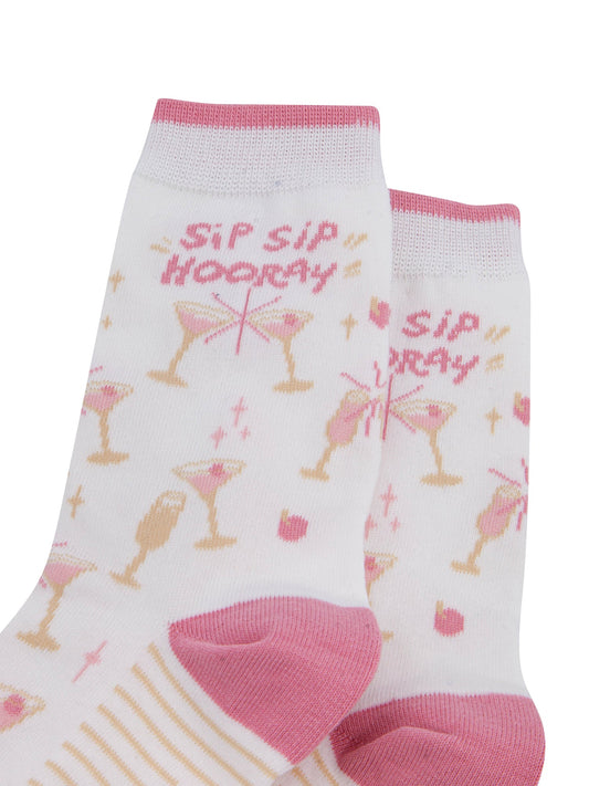 Sip-Sip-Hooray-Combed-Cotton-Socks-in-White-Close-Up