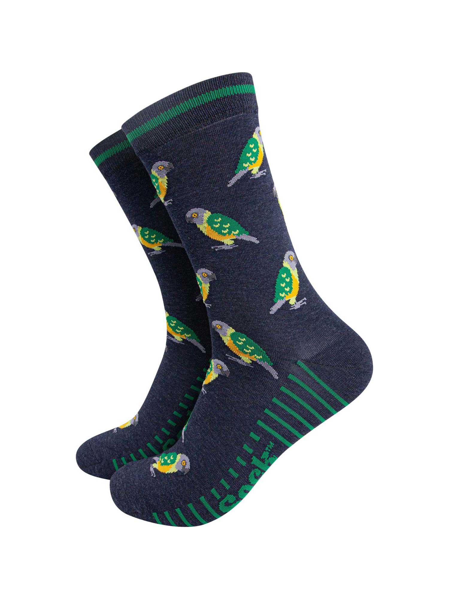 mens-bamboo-socks-navy-senegal-parrot-pattern-colourful-wild-birds