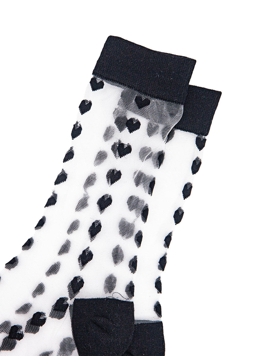 womens-sheer-ankle-socks-black-heart-close-up