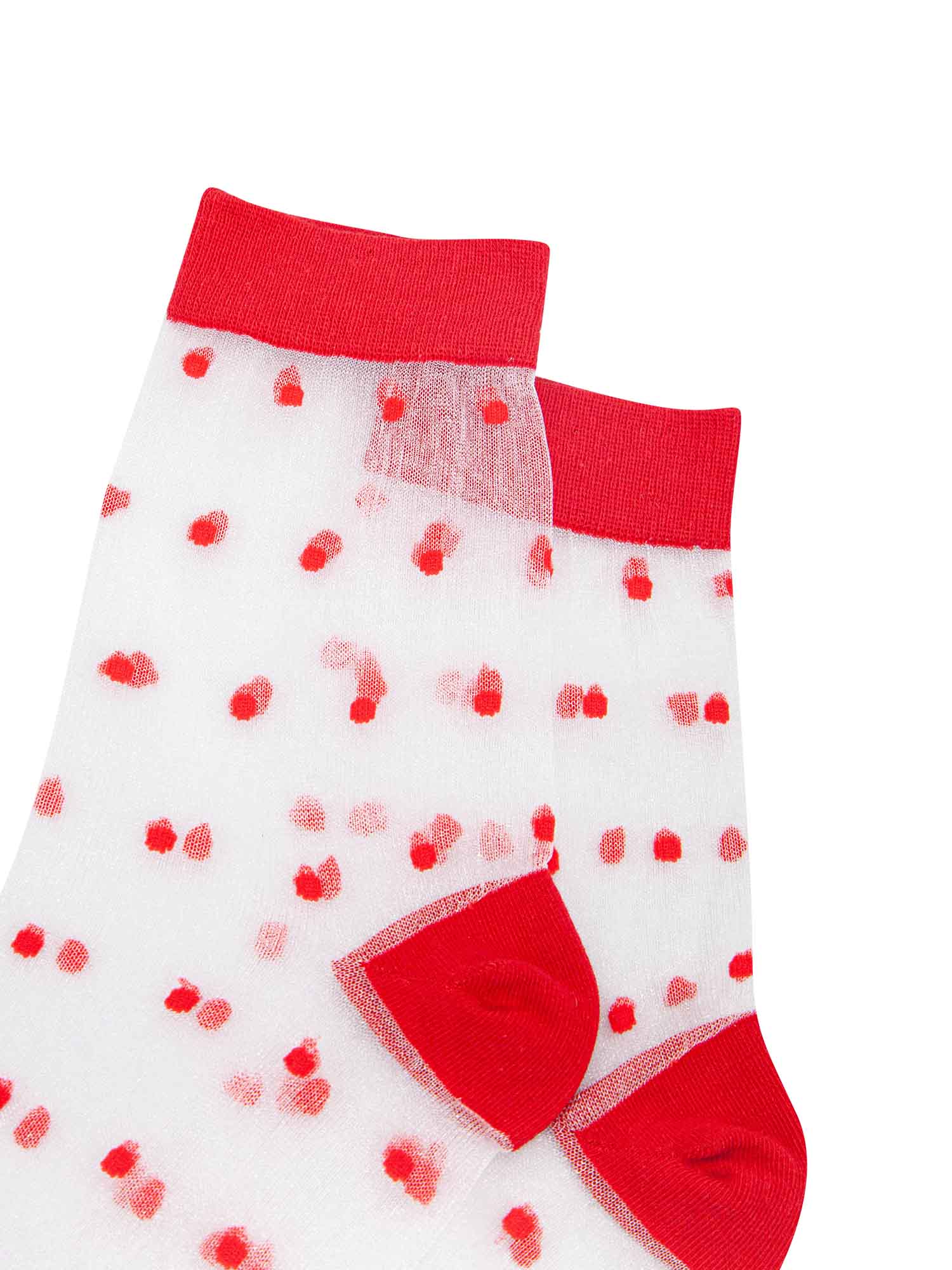womens-sheer-ankle-socks-red-spots-close-up-pattern