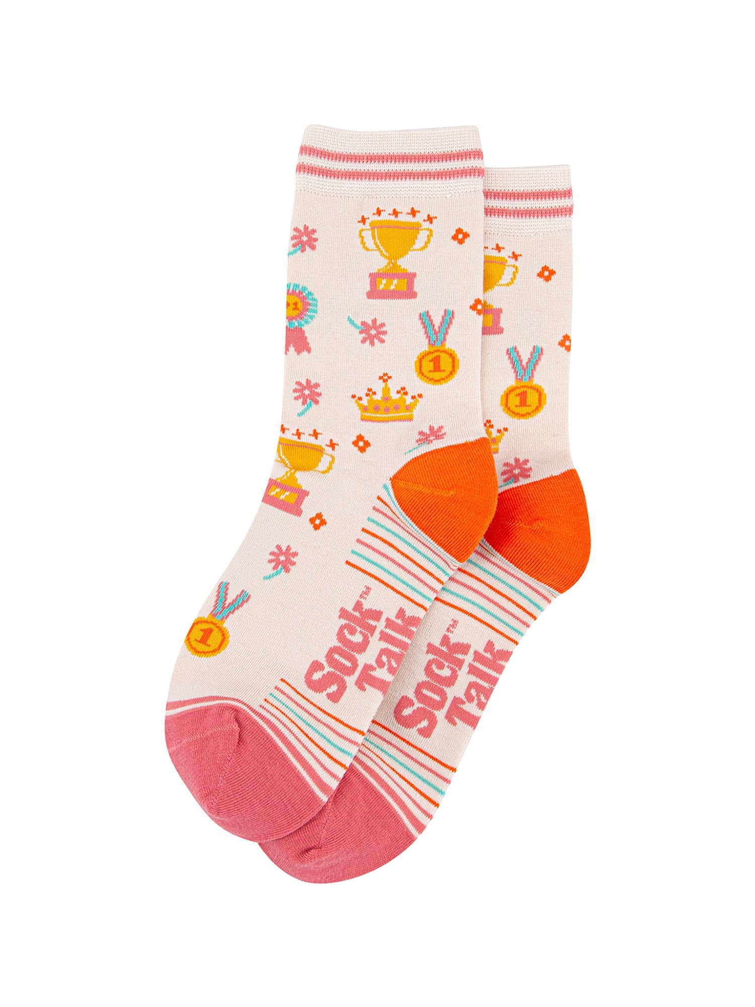 You're-The-Best-Bamboo-Socks-in-Cream-Flatlay