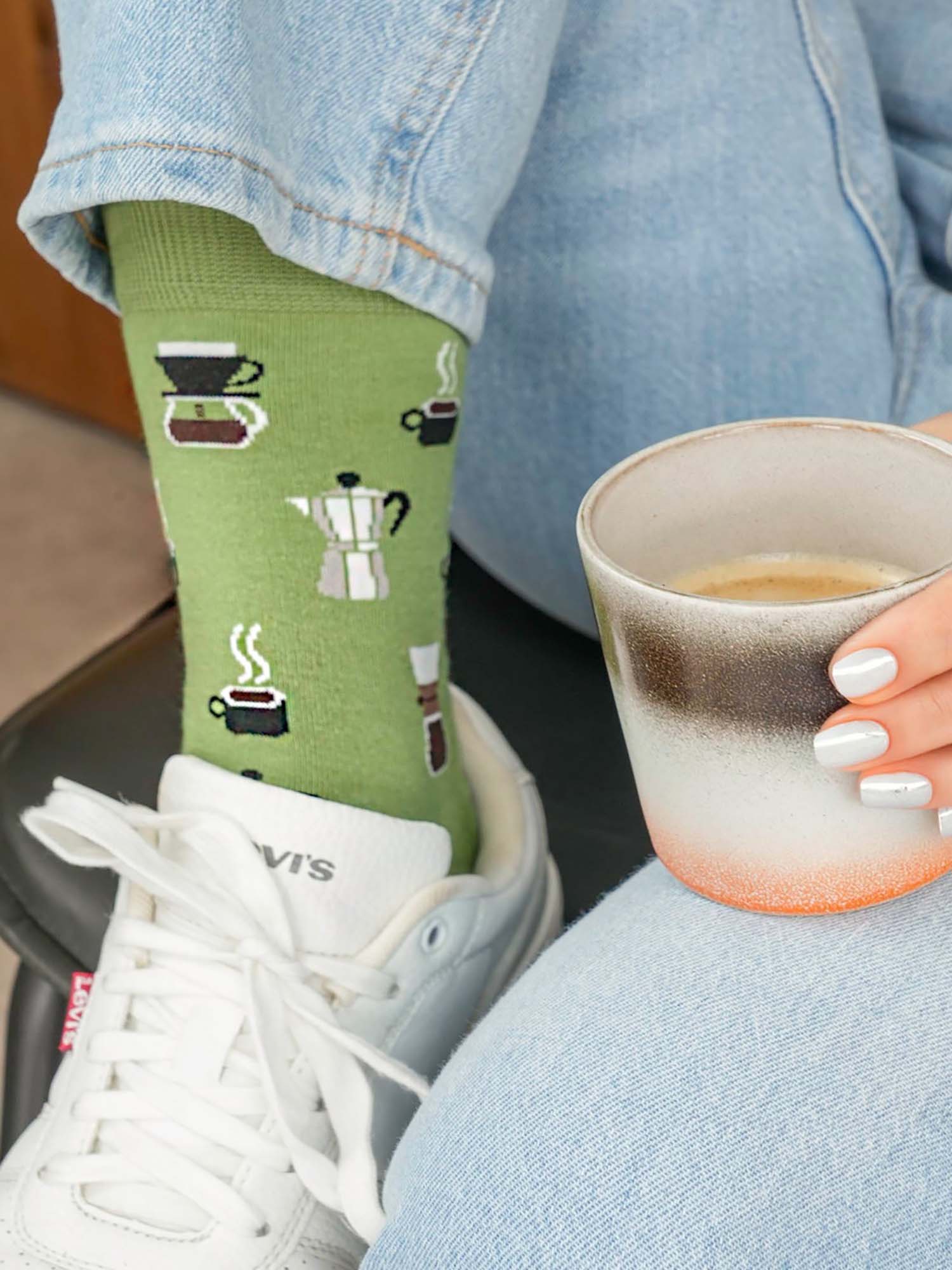 Coffee-Lovers-Bamboo-Socks-in-Green