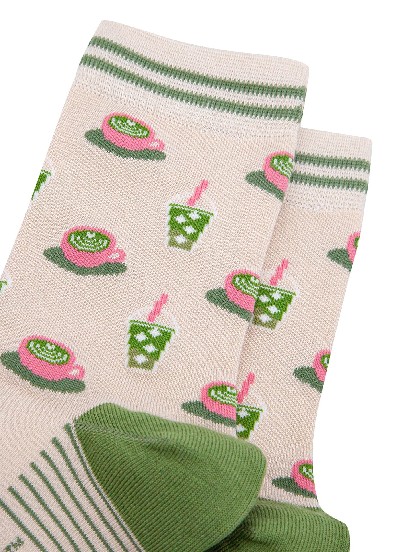 Matcha-Tea-Bamboo-Socks-in-Cream-Close-Up