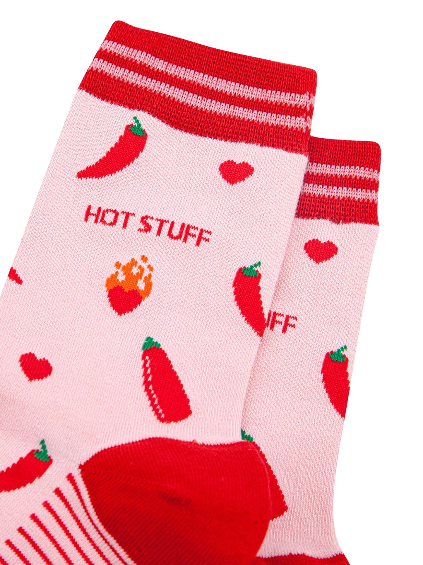 Hot-Stuff-Chilli-Pepper-Bamboo-Socks-in-Pink-Close-Up