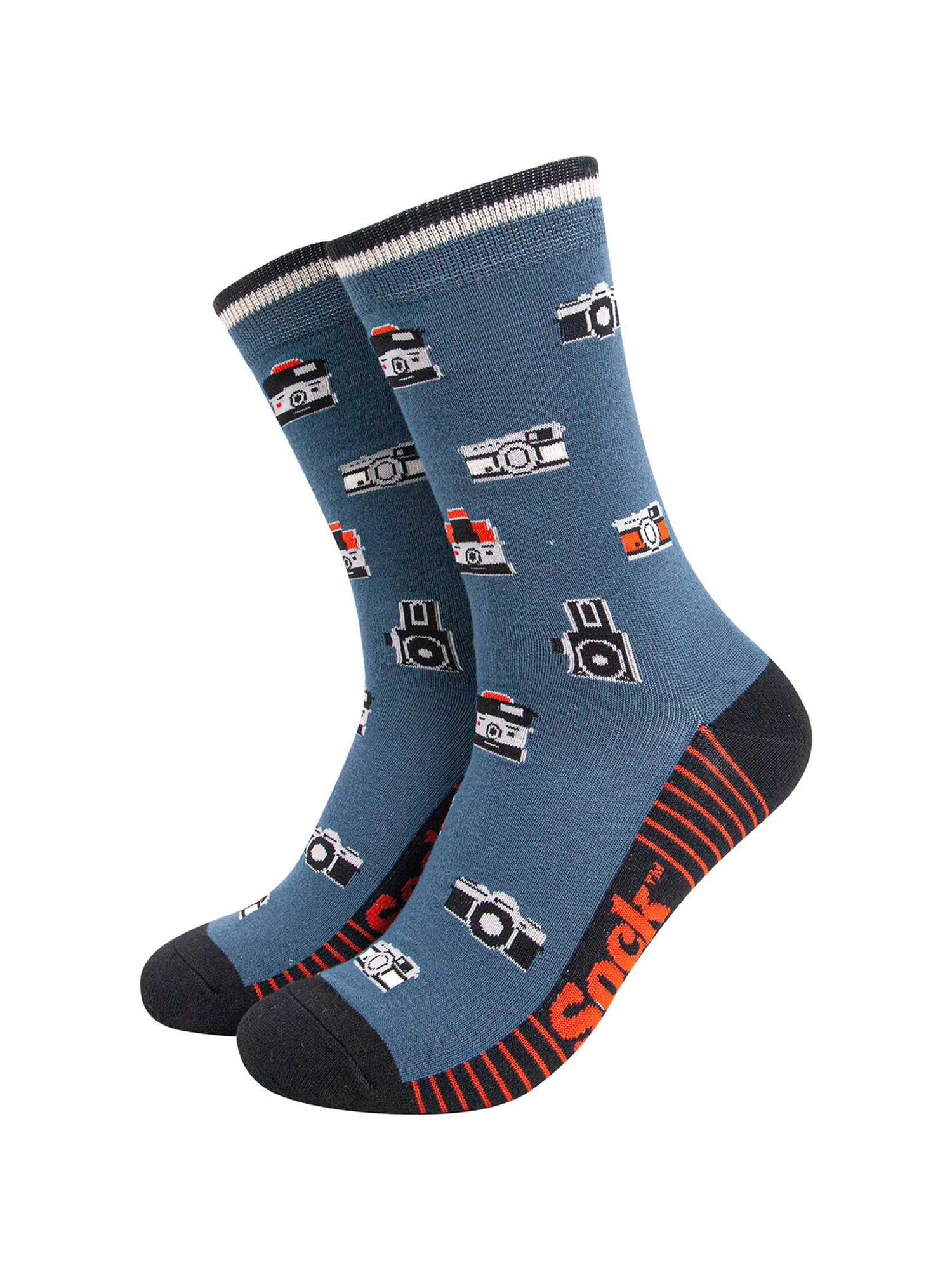 Vintage-Camera-Bamboo-Socks-in-Teal-Mannequin