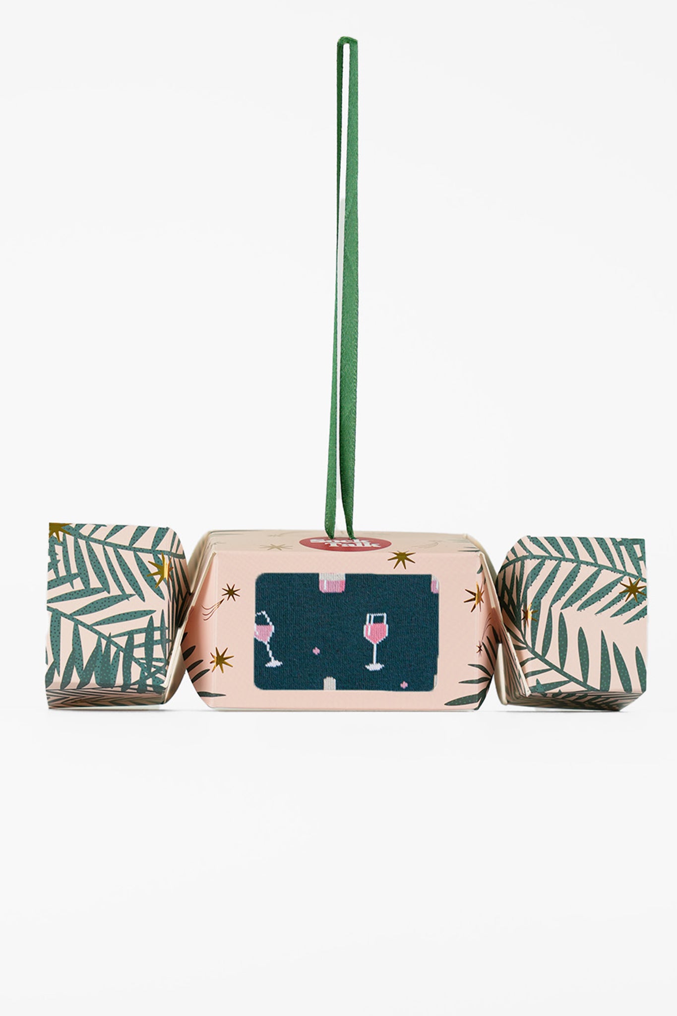 Rosé Wine Bamboo Ankle Socks in a Christmas Cracker Gift Box